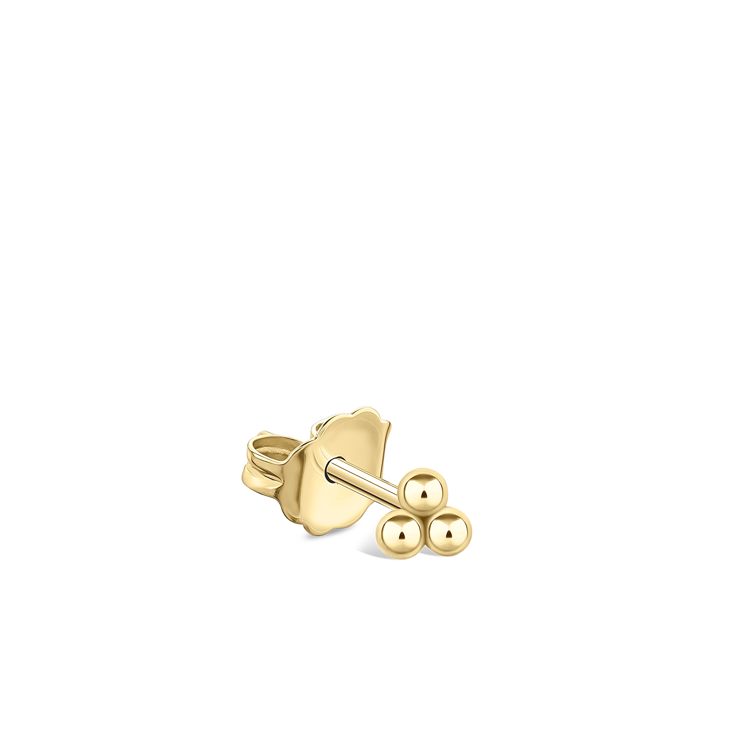 Video Thumbnail: Maria Tash Yellow Gold Three Ball Trinity Stud Earring 3 - Maria Tash 14k Yellow Gold Three Ball Trinity Stud Earring 3.5mm