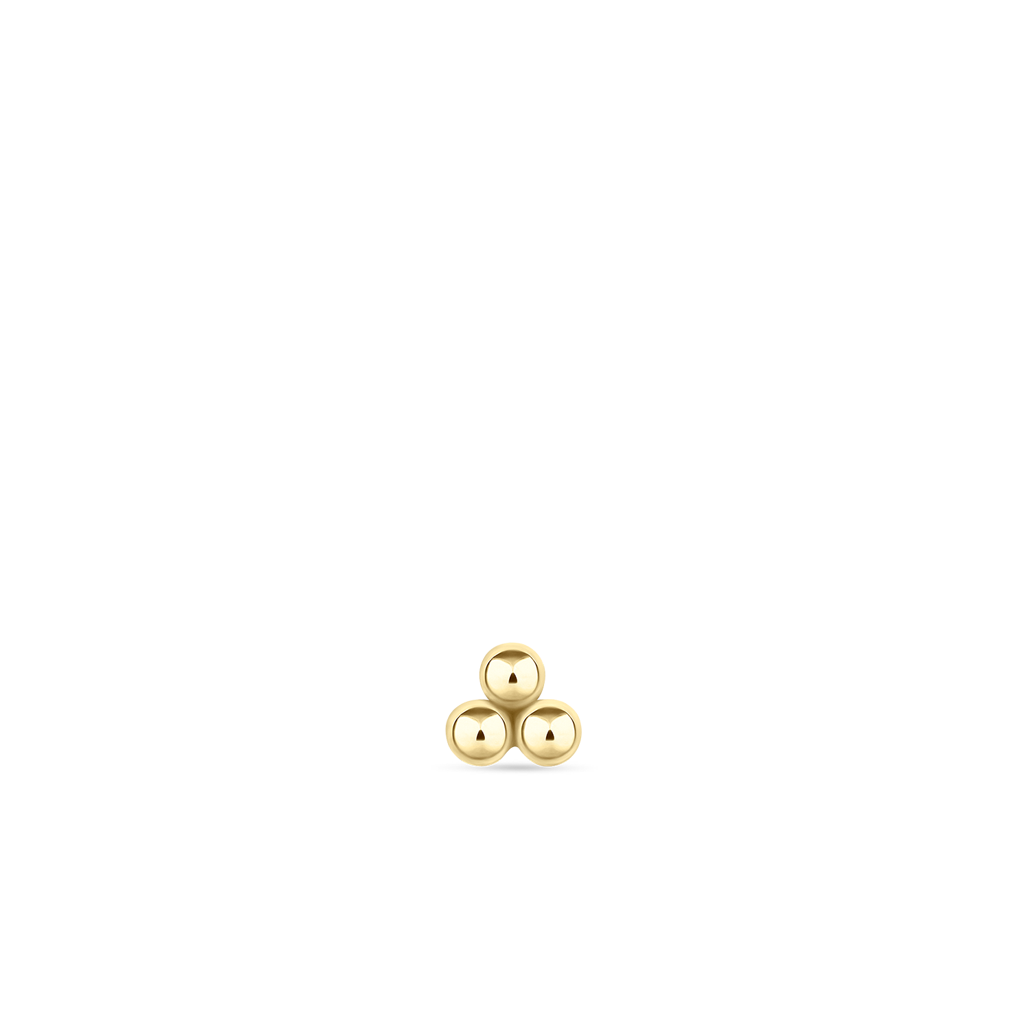 Video Thumbnail: Maria Tash Yellow Gold Three Ball Trinity Stud Earring 3 8257 - Maria Tash 14k Yellow Gold Three Ball Trinity Stud Earring 3.5mm