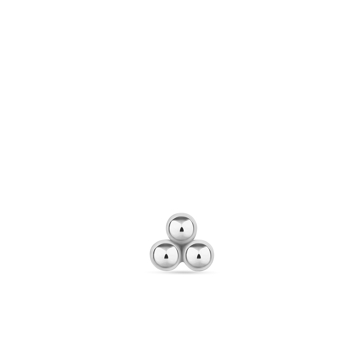Video Thumbnail: Maria Tash White Gold Three Ball Trinity Stud Earring 9346 - Maria Tash 14k White Gold Three Ball Trinity Stud Earring 3.5mm