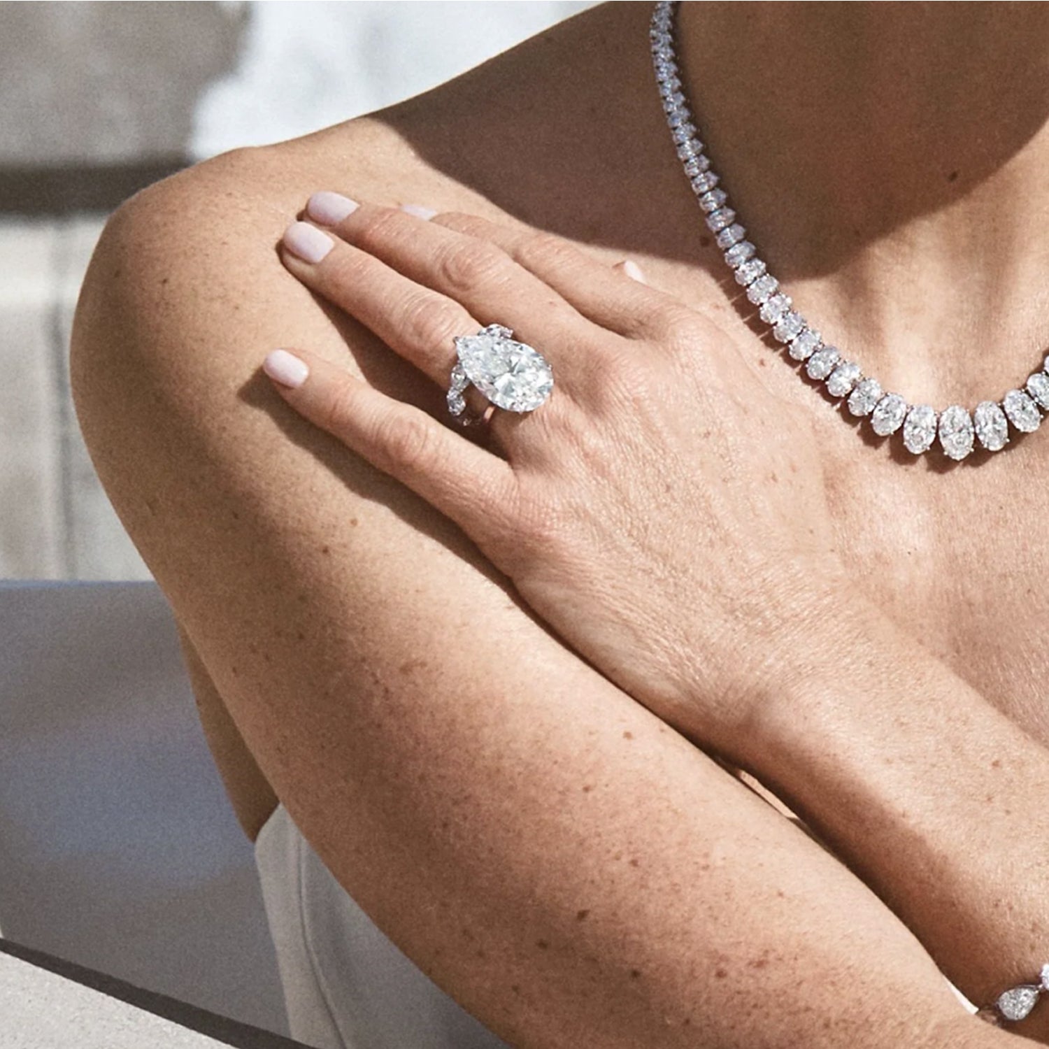 Video Thumbnail: Norman Silverman Platinum Pear Diamond Solitaire Ring 15 4909 - Norman Silverman Platinum Pear Diamond Pave Ring 15.02ctw