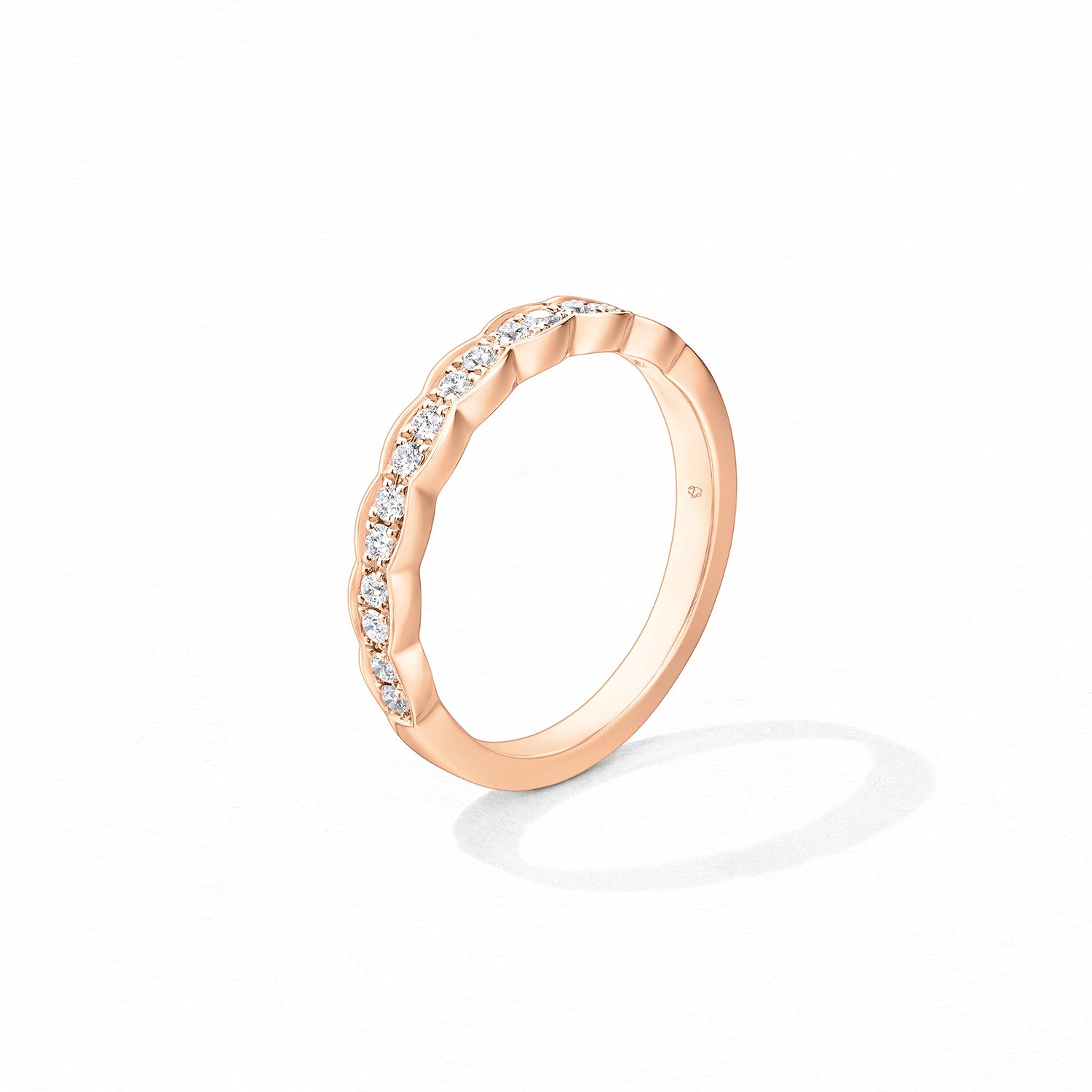 18K Rose Gold Lorelei Floral Diamond Band