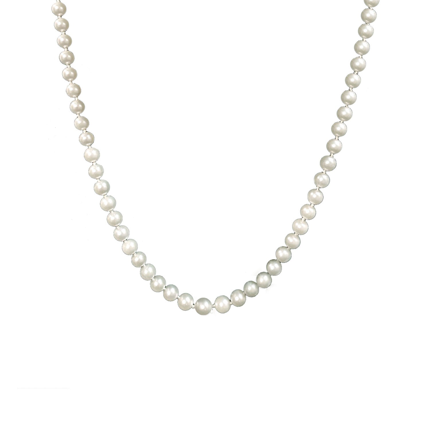 17” Akoya Pearl Necklace with 18K White Gold Clasp