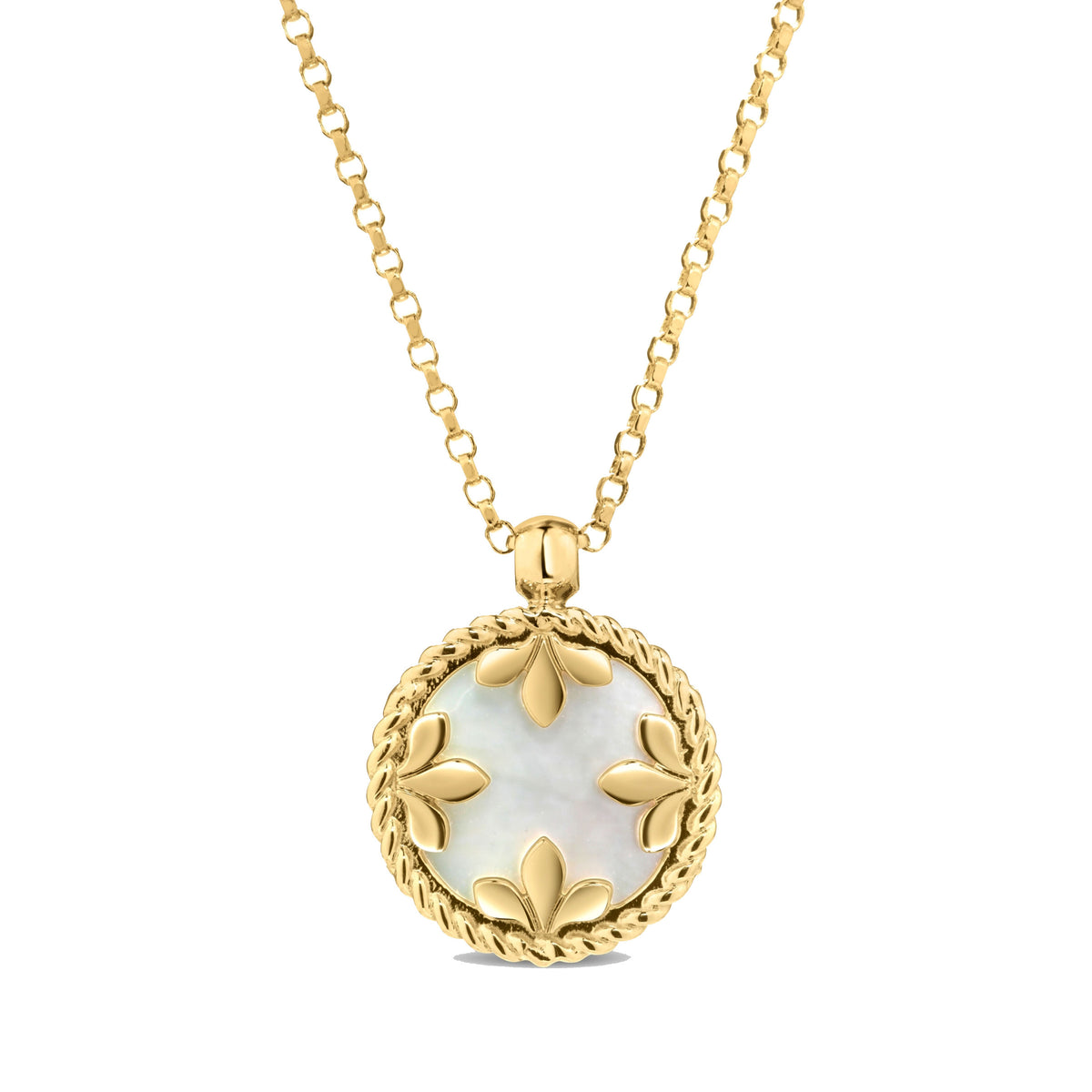 Roberto Coin 18K Yellow Gold Venetian Medallions Small Pendant Necklace