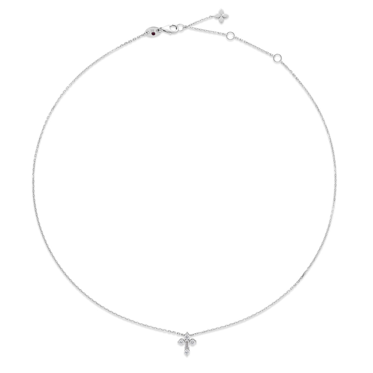 Video Thumbnail: Roberto Coin White Gold Diamond Princess Mini Mixed Cut Cross Necklace - Roberto Coin 18k White Gold Diamond Princess Mini Mixed Cut Cross Neck