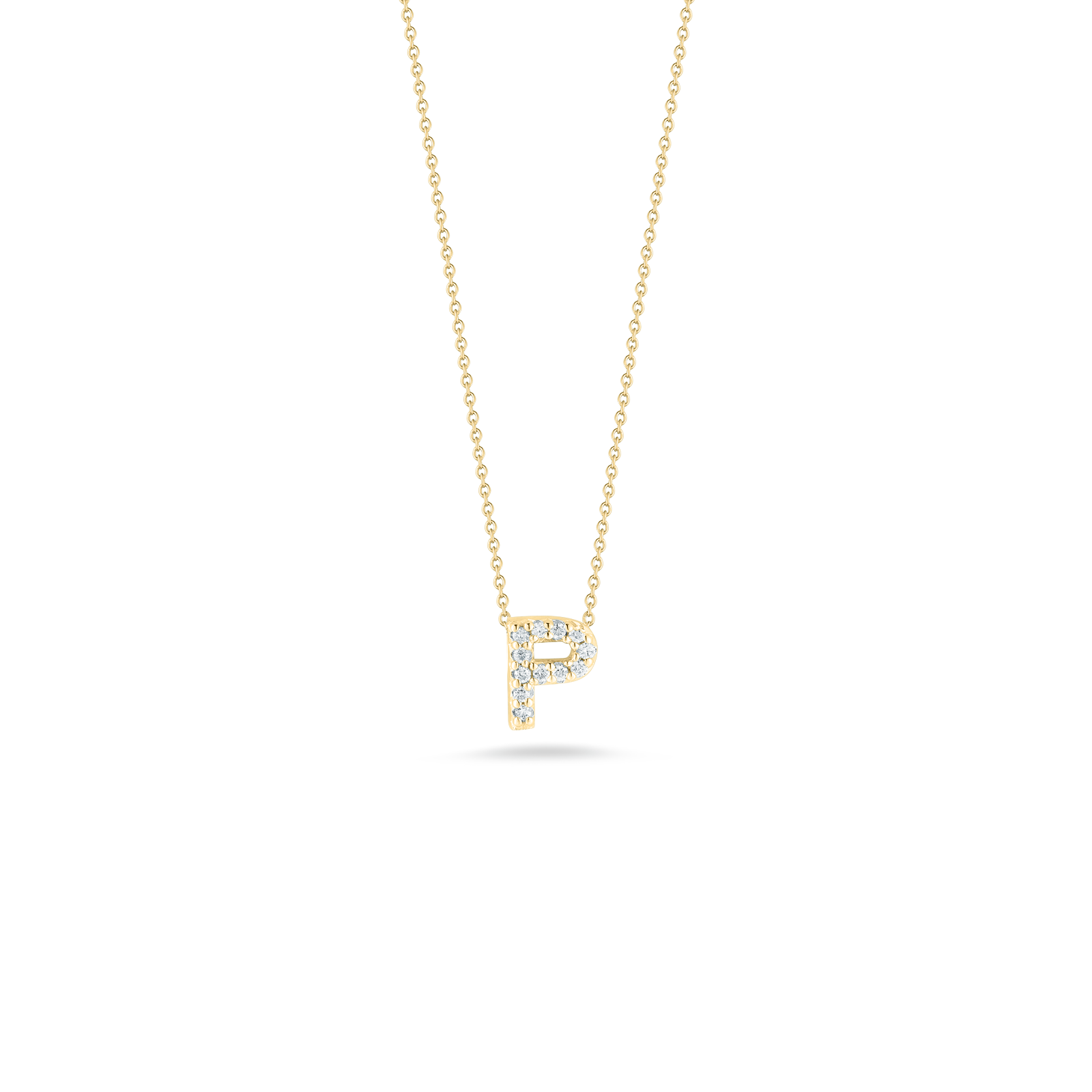 Video Thumbnail: Roberto Coin Yellow Gold 18 Tiny Treasures Diamond Love Letter P Necklace 0 05 Ctw - Roberto Coin 18k Yellow Gold 18" Tiny Treasures Diamond Love Letter P