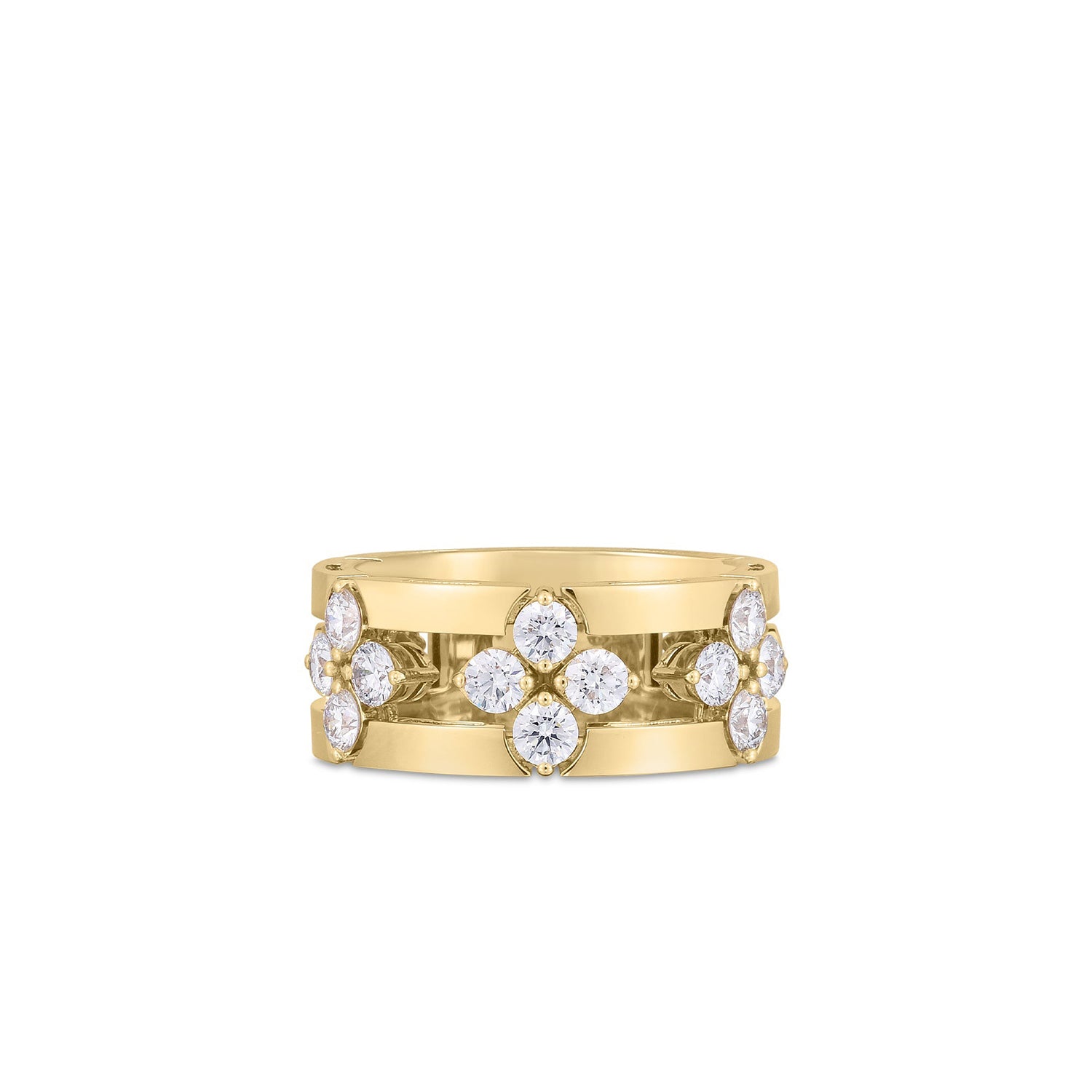 Video Thumbnail: Roberto Coin Yellow Gold Love in Verona Diamond Open Frame Ring 0 - 18ky Gold Love in Verona Open Frame Diamond Ring