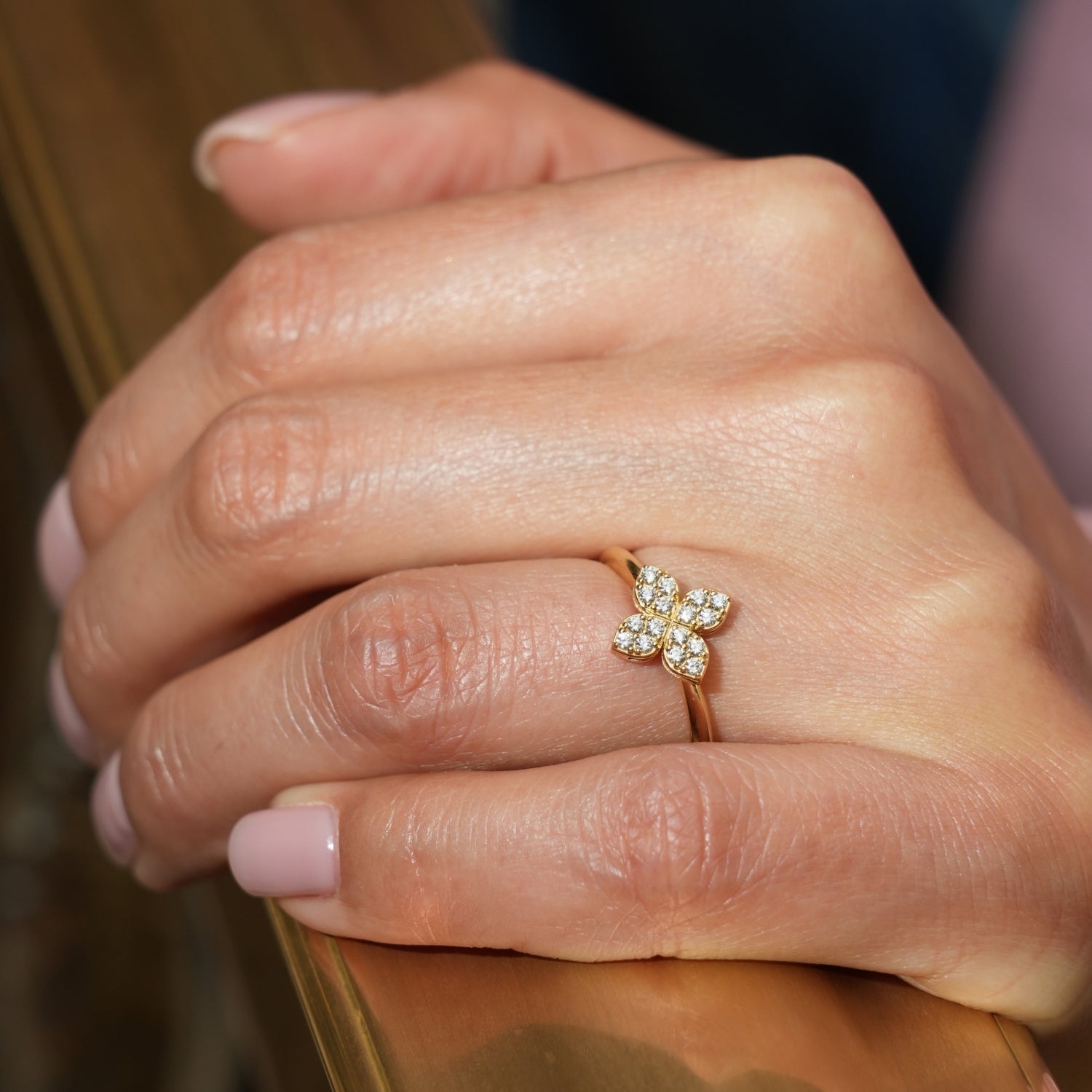 Video Thumbnail: Roberto Coin Yellow Gold Love in Verona Medium Diamond Flower Ring - 18k Love in Verona Medium Diamond Flower Ring