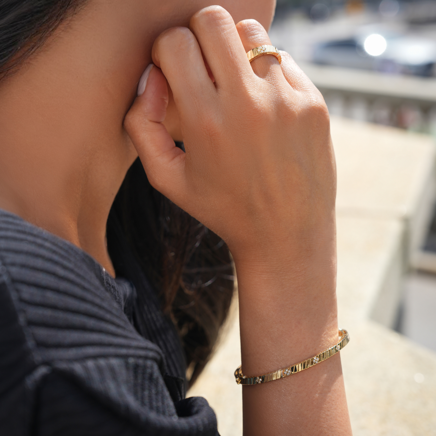 Video Thumbnail: Roberto Coin Yellow Gold Verona Diamond Accent Bangle 0 6593 4170 - Roberto Coin 18k Yellow Gold Verona Diamond Accent Bangle 0.09ctw