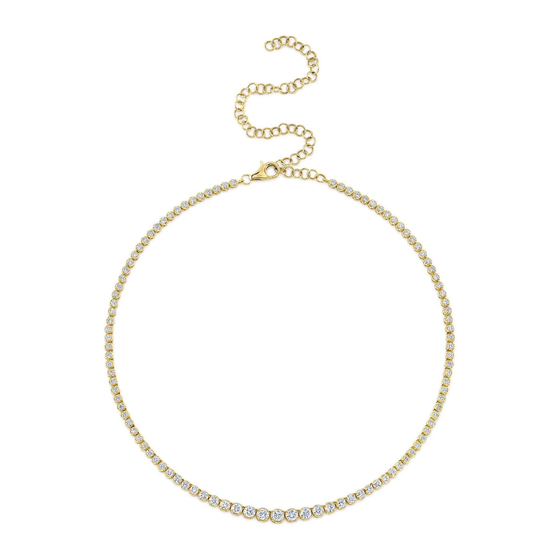 Howard 14K yellow Gold Diamond Necklace 4.73ctw