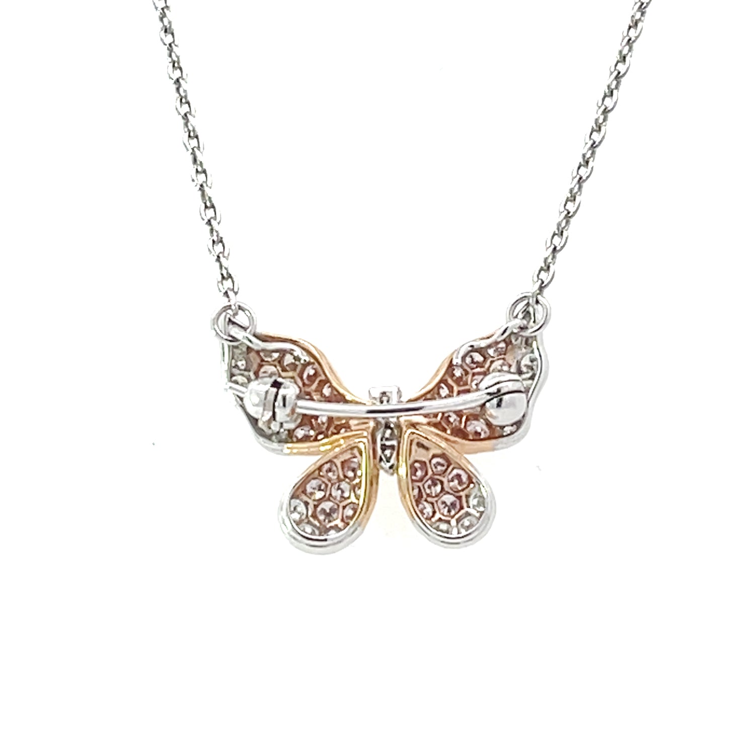 Scott West Argyle Pink Butterfly Pendant Brooch 17mm