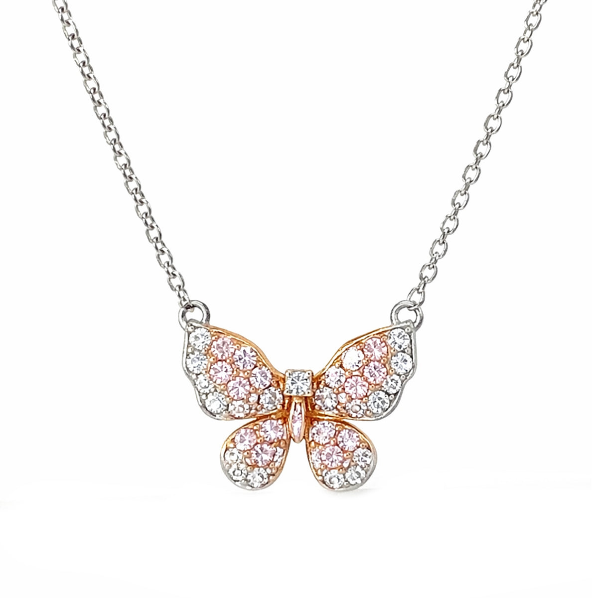 Scott West Argyle Pink Butterfly Pendant Brooch 17mm