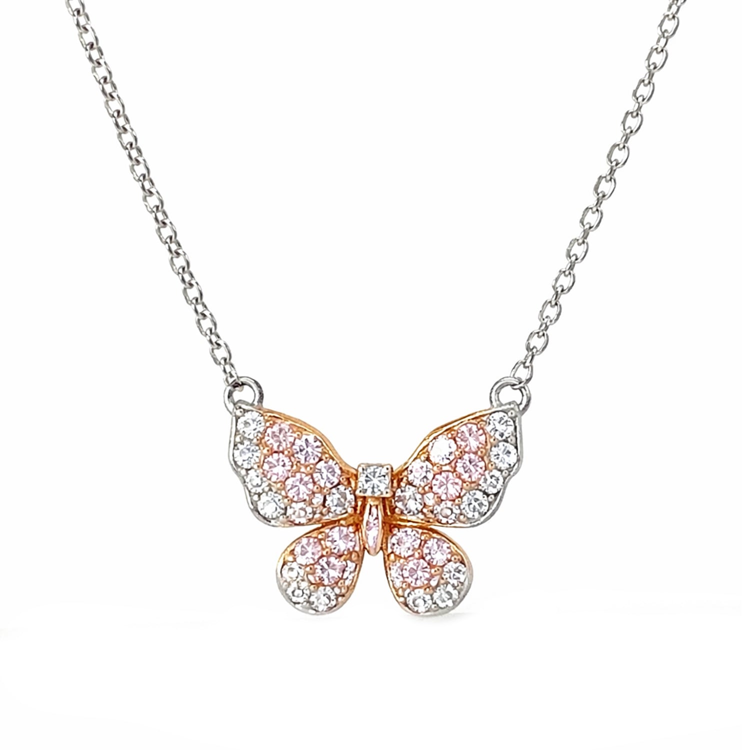 Scott West Argyle Pink Butterfly Pendant Brooch 17mm