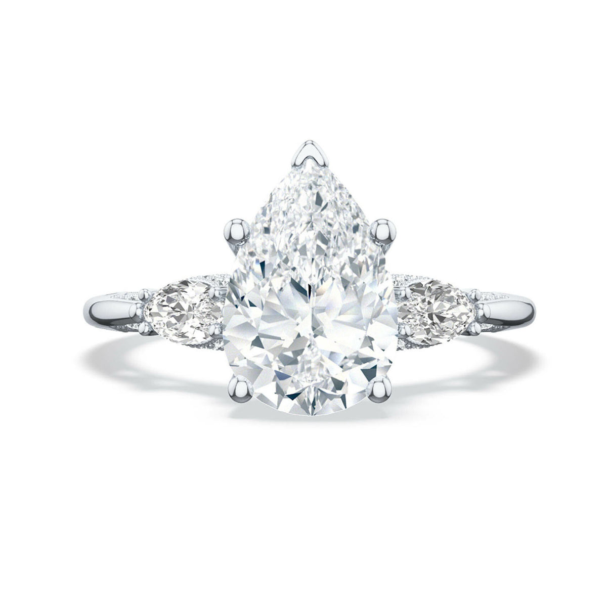 Tacori 18K White Gold Diamond Engagement Ring 0.41ctw