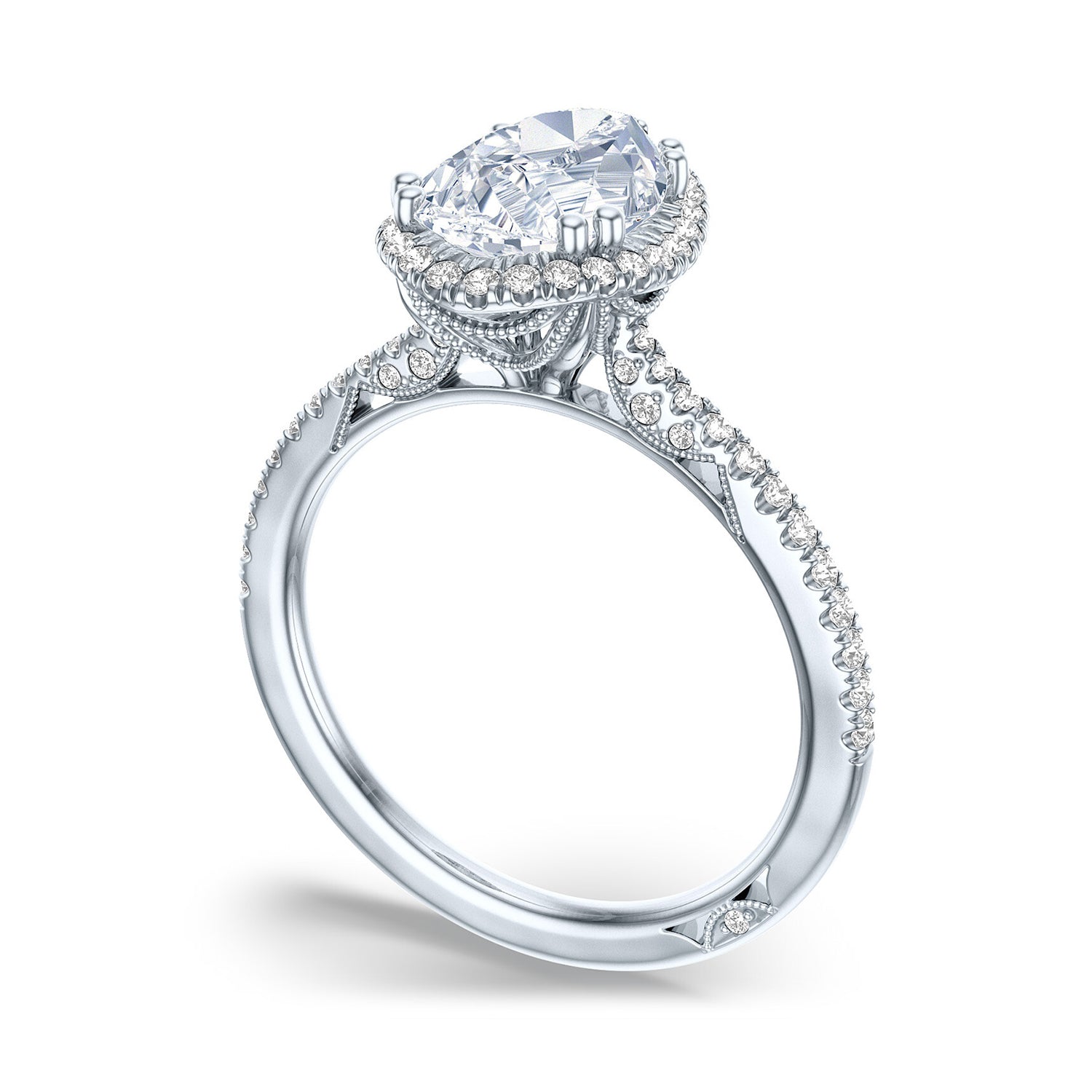 Tacori Platinum Simply Tacori Engagement Ring 0.31ctw