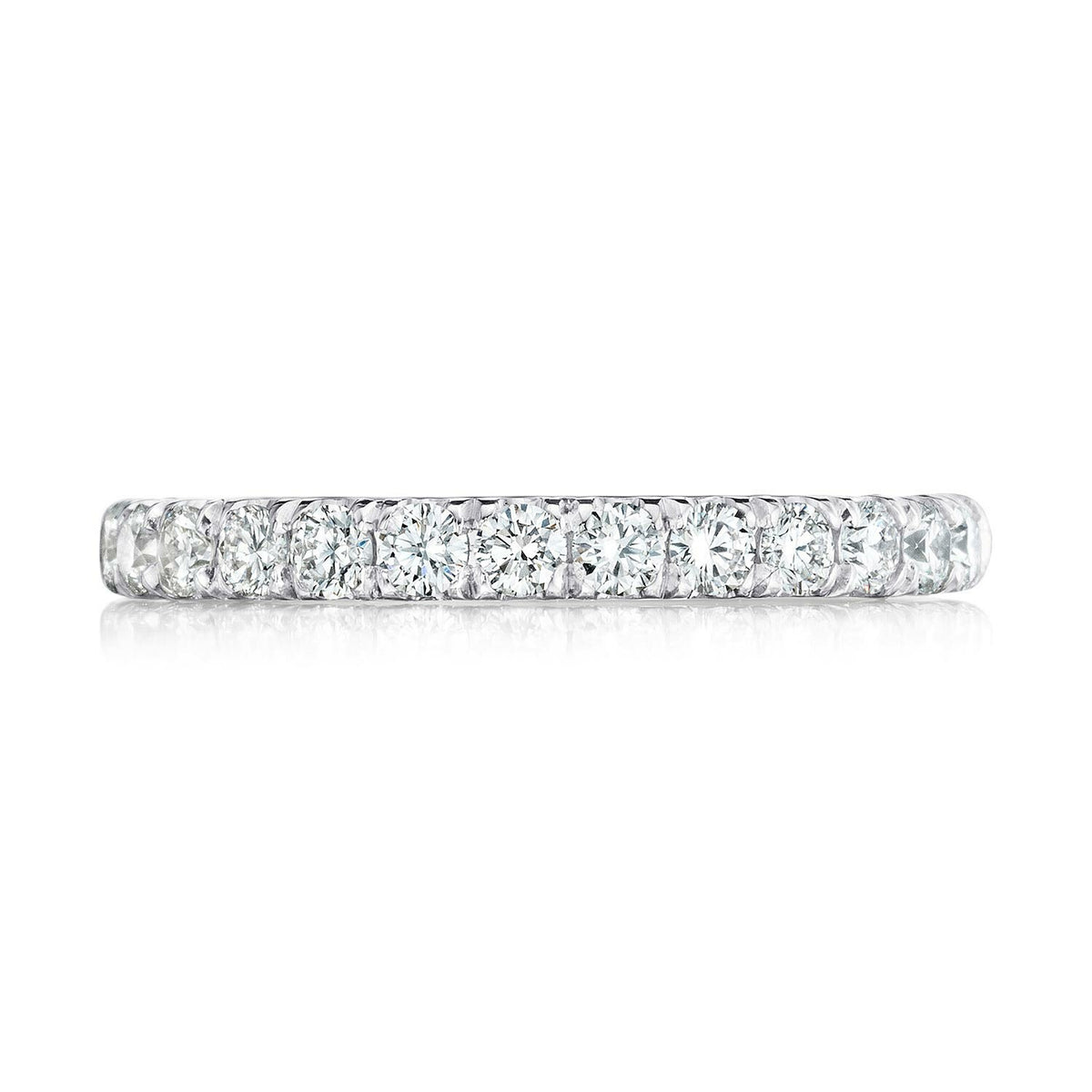Tacori 18K White Gold Petite Crescent Diamond Wedding Band - 2.5mmI 0.65ctw