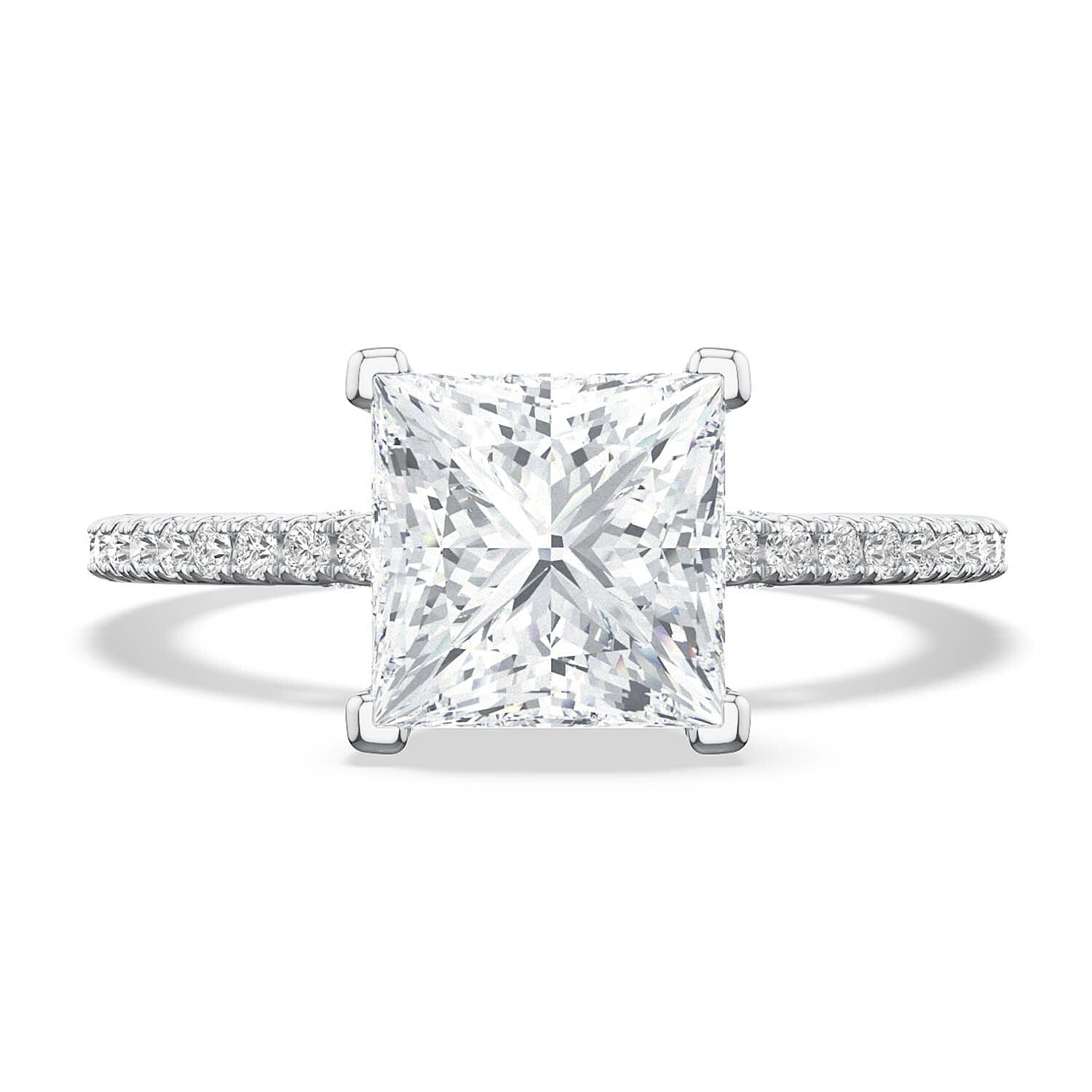 Tacori 18k White Gold Simply Tacori Engagement Ring 0.23ctw