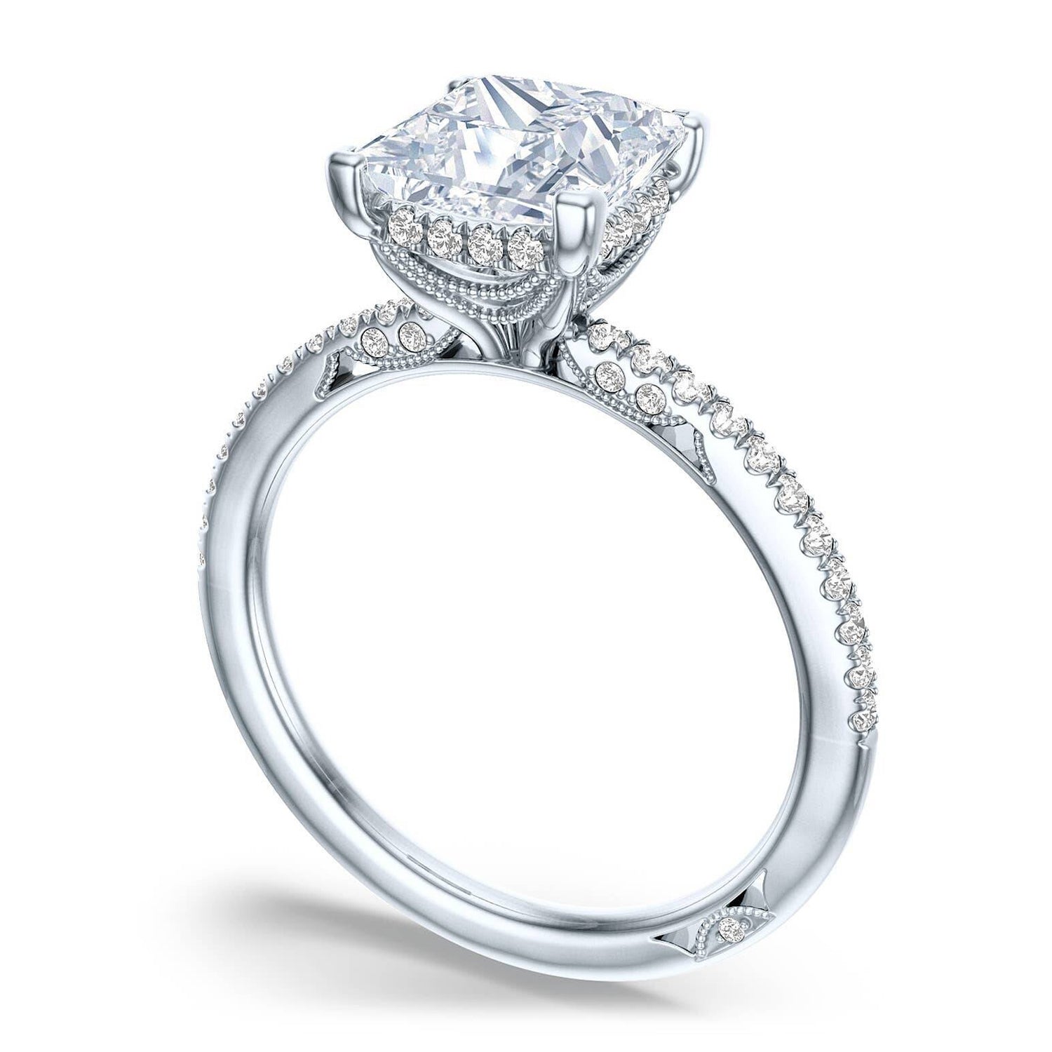 Tacori 18k White Gold Simply Tacori Engagement Ring 0.23ctw