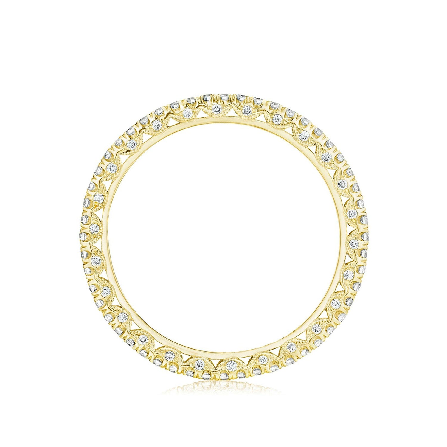 Tacori 18k Yellow Gold Petite Crescent Band 0.37ctw