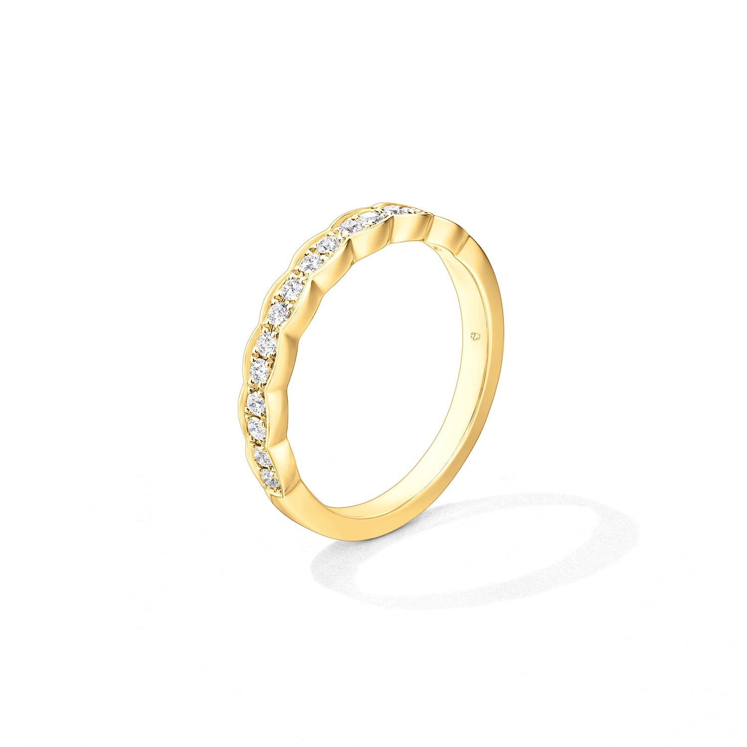 18KY Gold Lorelei Floral Diamond Band