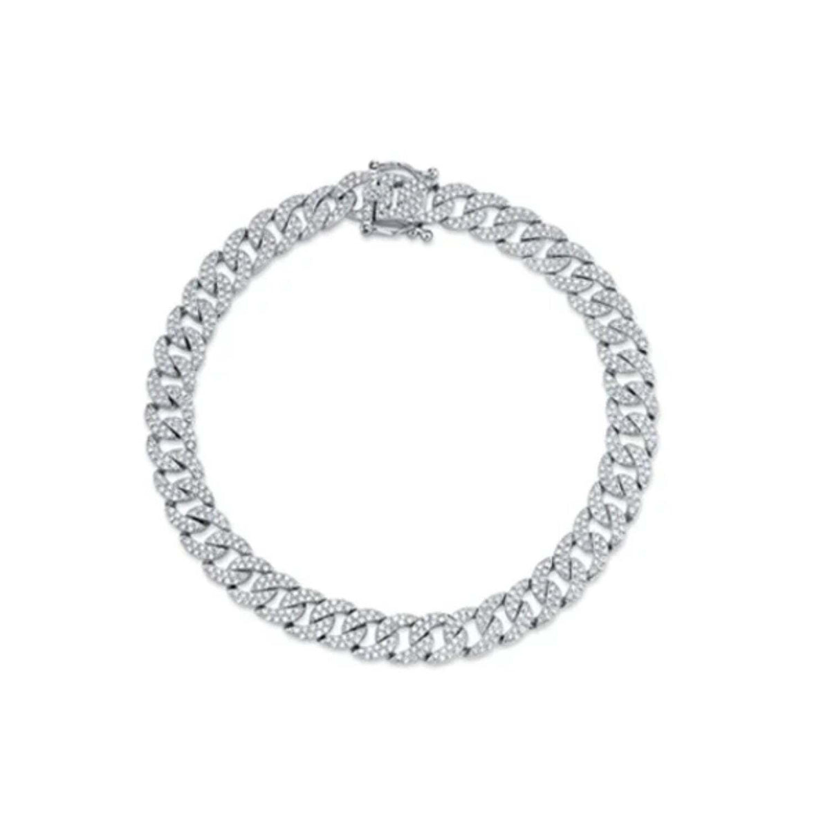 Pave Diamond Link Bracelet