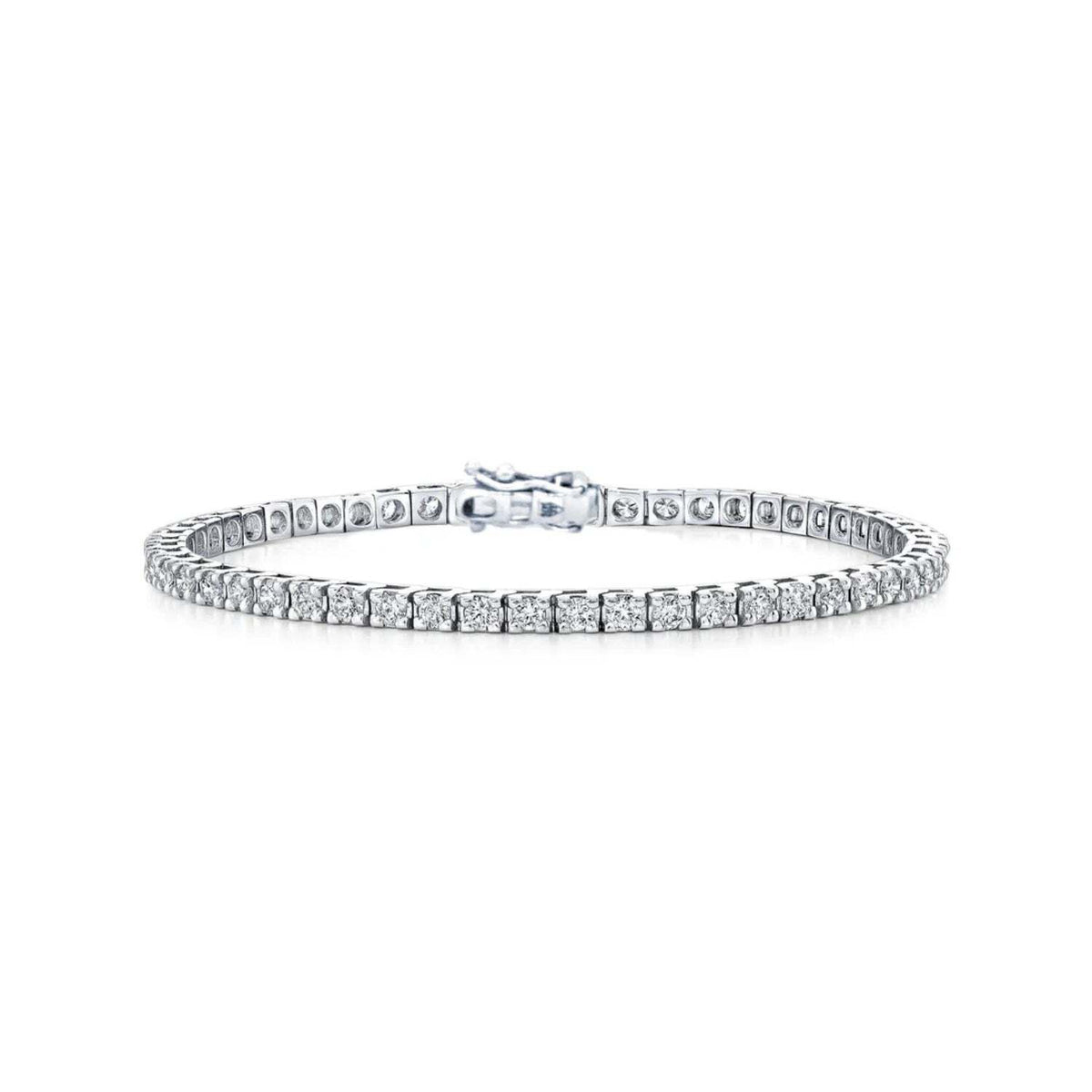 Classic 14K White Gold Diamond Tennis Bracelet 2.03ctw
