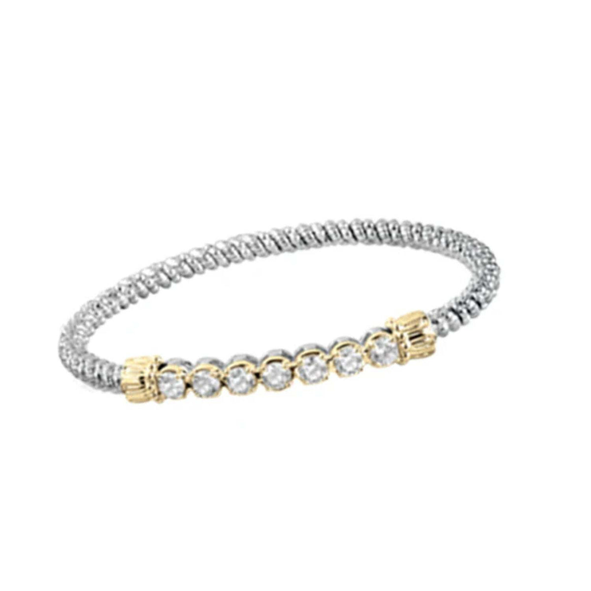 Video Thumbnail: Untitled Design 2024 06 - Vahan Gold & Sterling Silver Diamond Bracelet