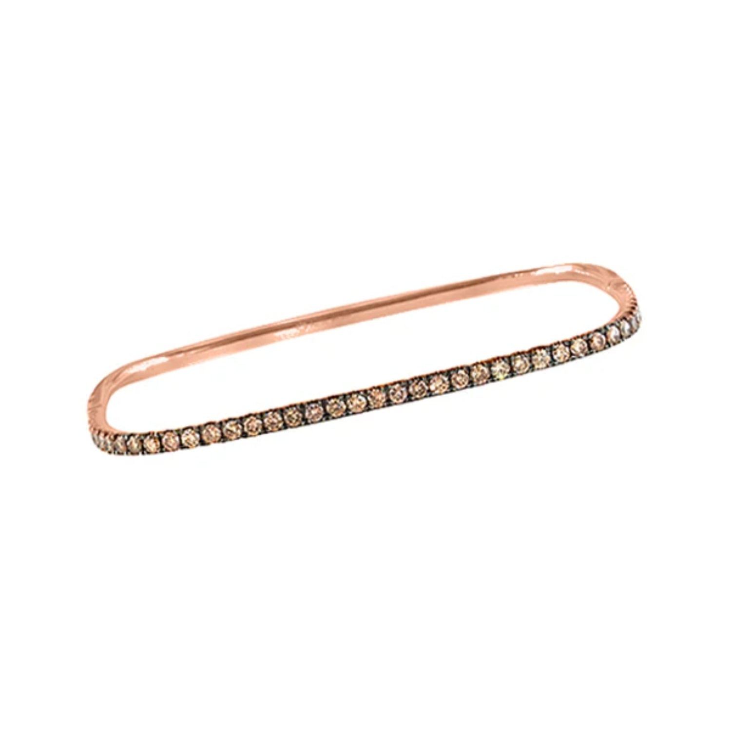 18K Gold Champagne Diamond Bangle Bracelet Howard Fine Jewellers