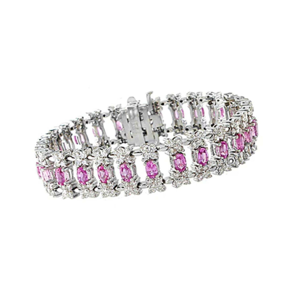 Video Thumbnail: Untitled Design 2024 06 - Pre-owned Pink Sapphire Diamond Bracelet