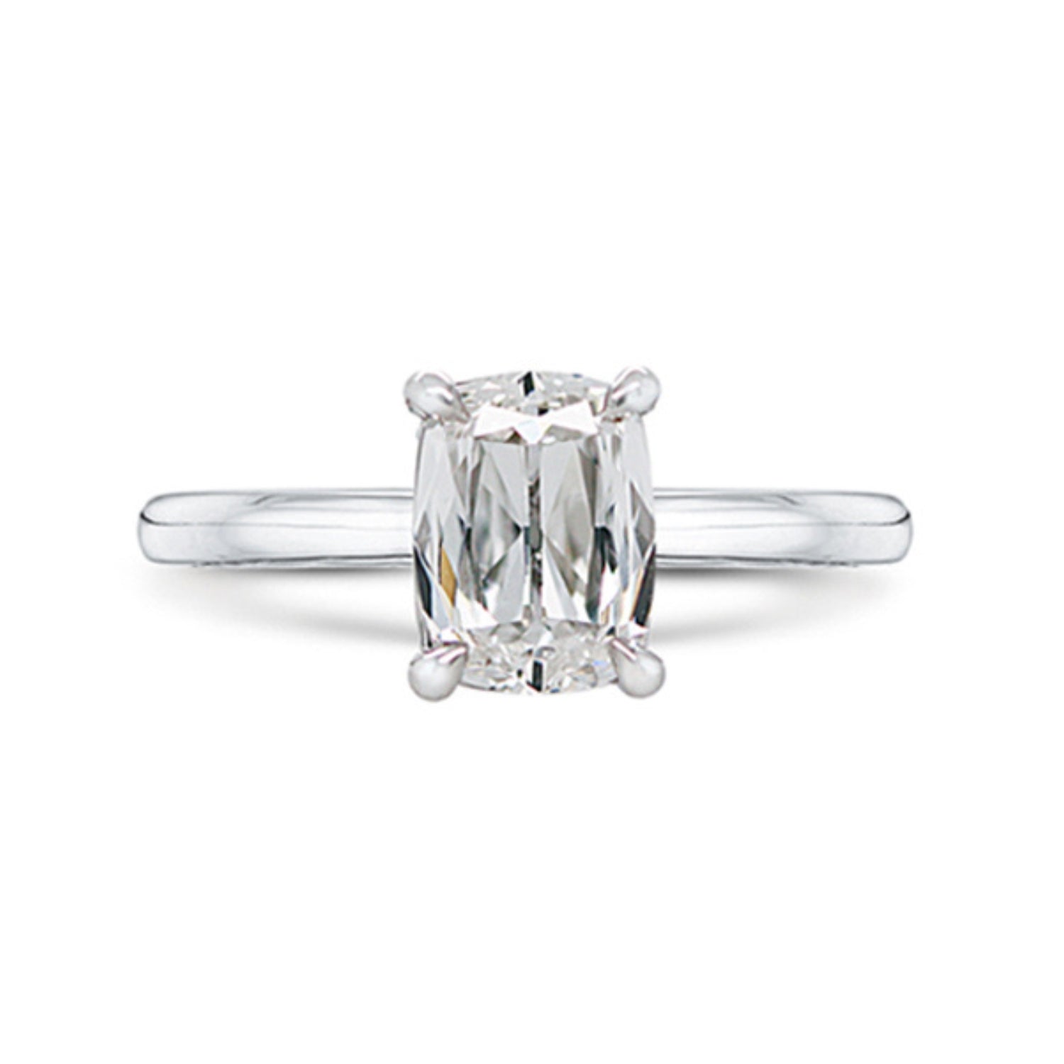 Henri Daussi Cushion Diamond Engagement Ring