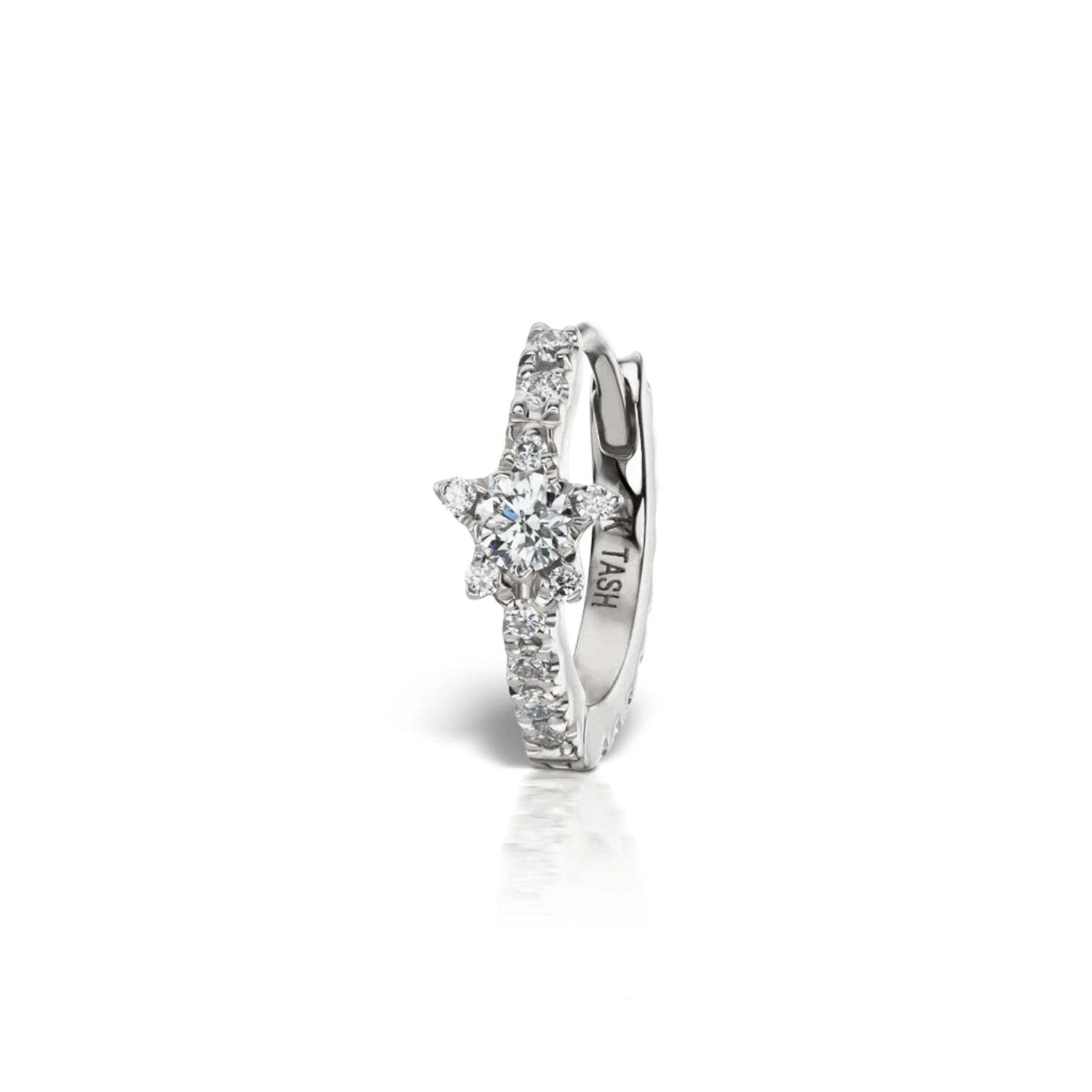 Maria Tash Gold & Diamond Star Eternity Ring 8mm