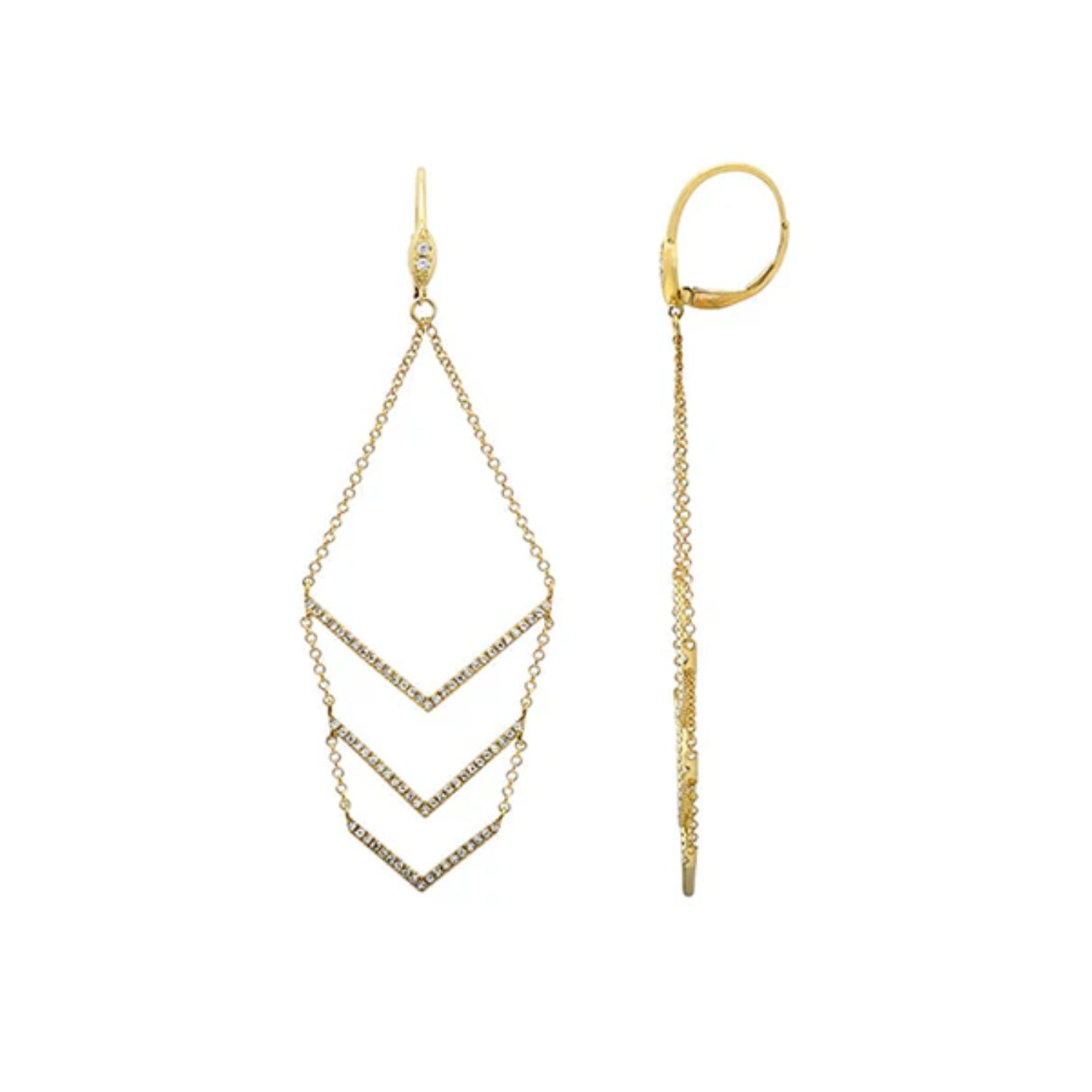 Chandelier Diamond Drop Earrings