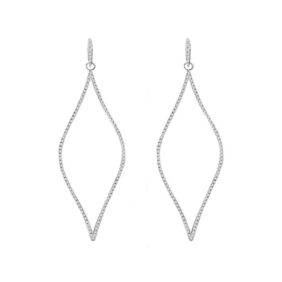 Marquise Diamond Drop Earrings