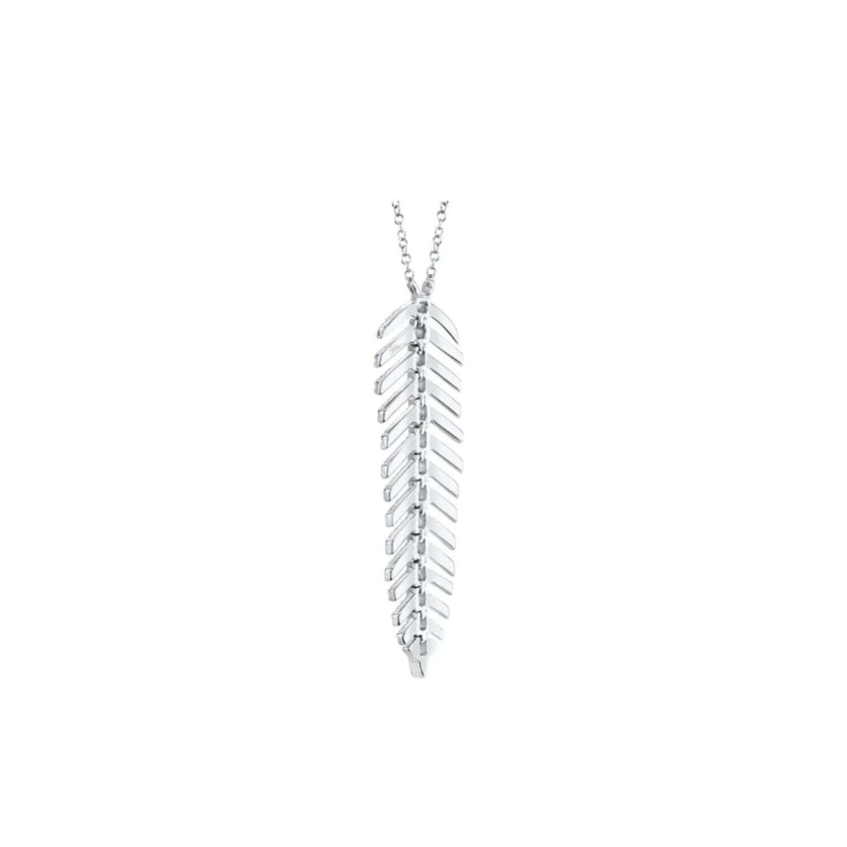 Video Thumbnail: Untitleddesign 2024 05 - Feather Drop Diamond Pave Necklace