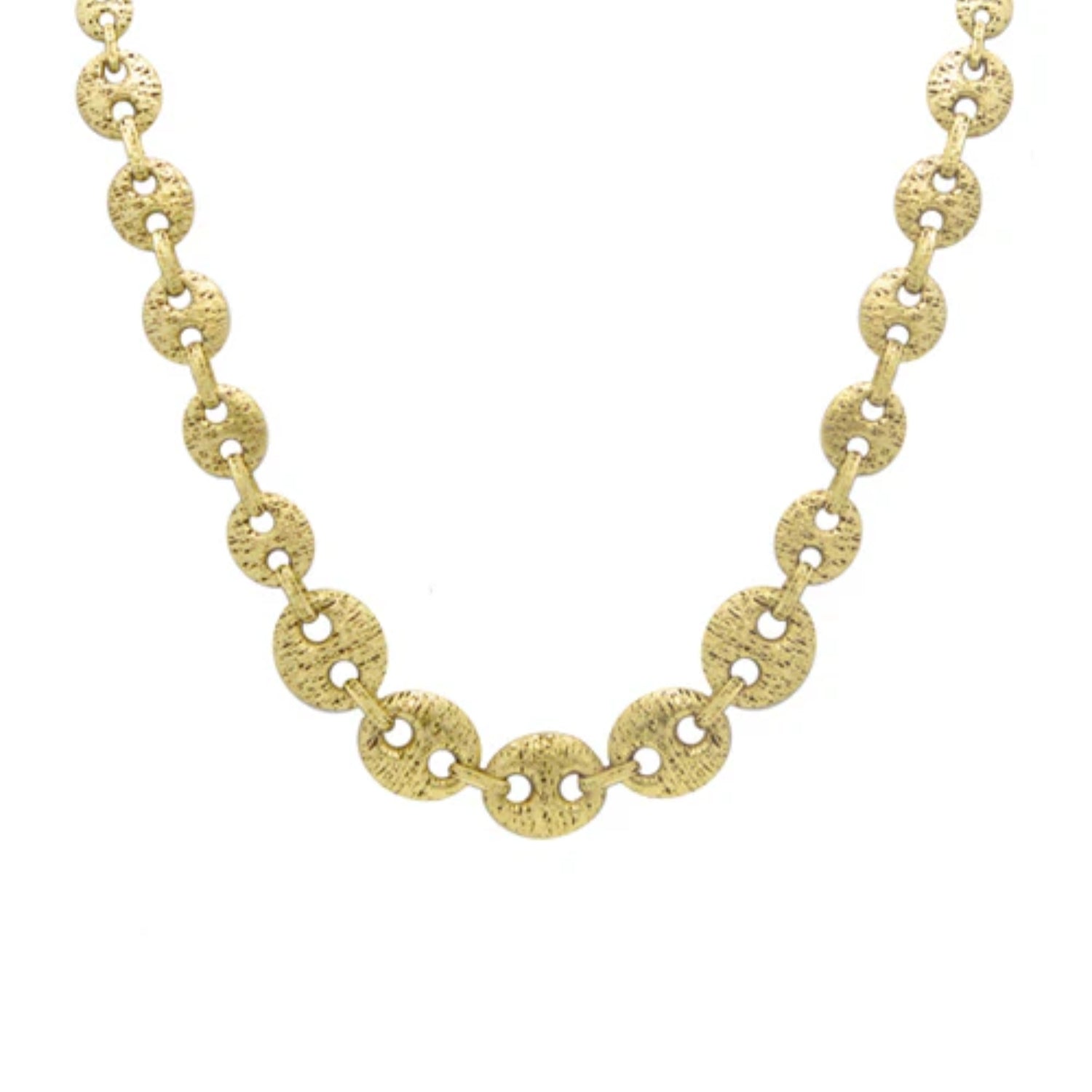 Textured Link Necklace