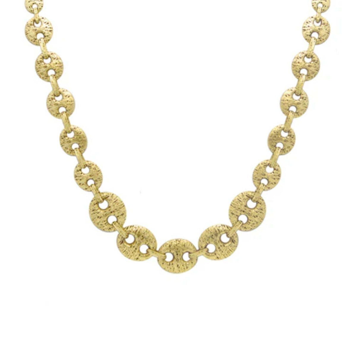Textured Link Necklace