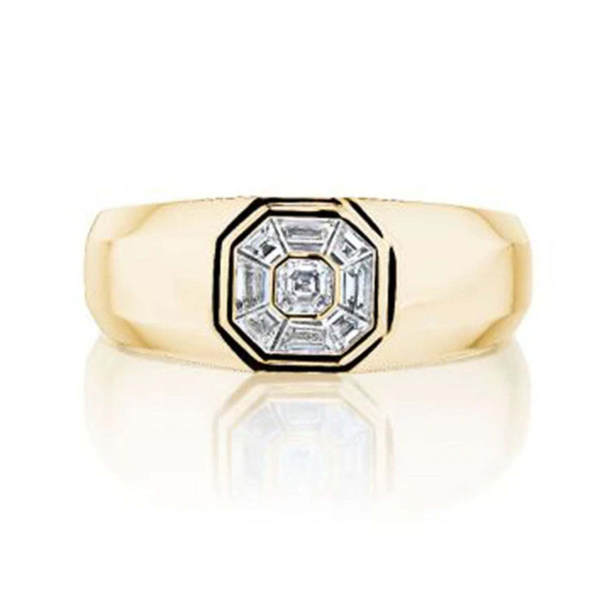 Video Thumbnail: Untitleddesign 2024 06 - Henri Daussi Yellow Gold Men's Diamond Ring