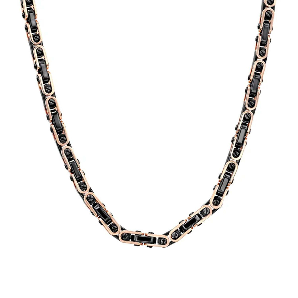 Video Thumbnail: Untitleddesign 2024 06 - Zancan Rose Gold & Black Ceramic Link Necklace