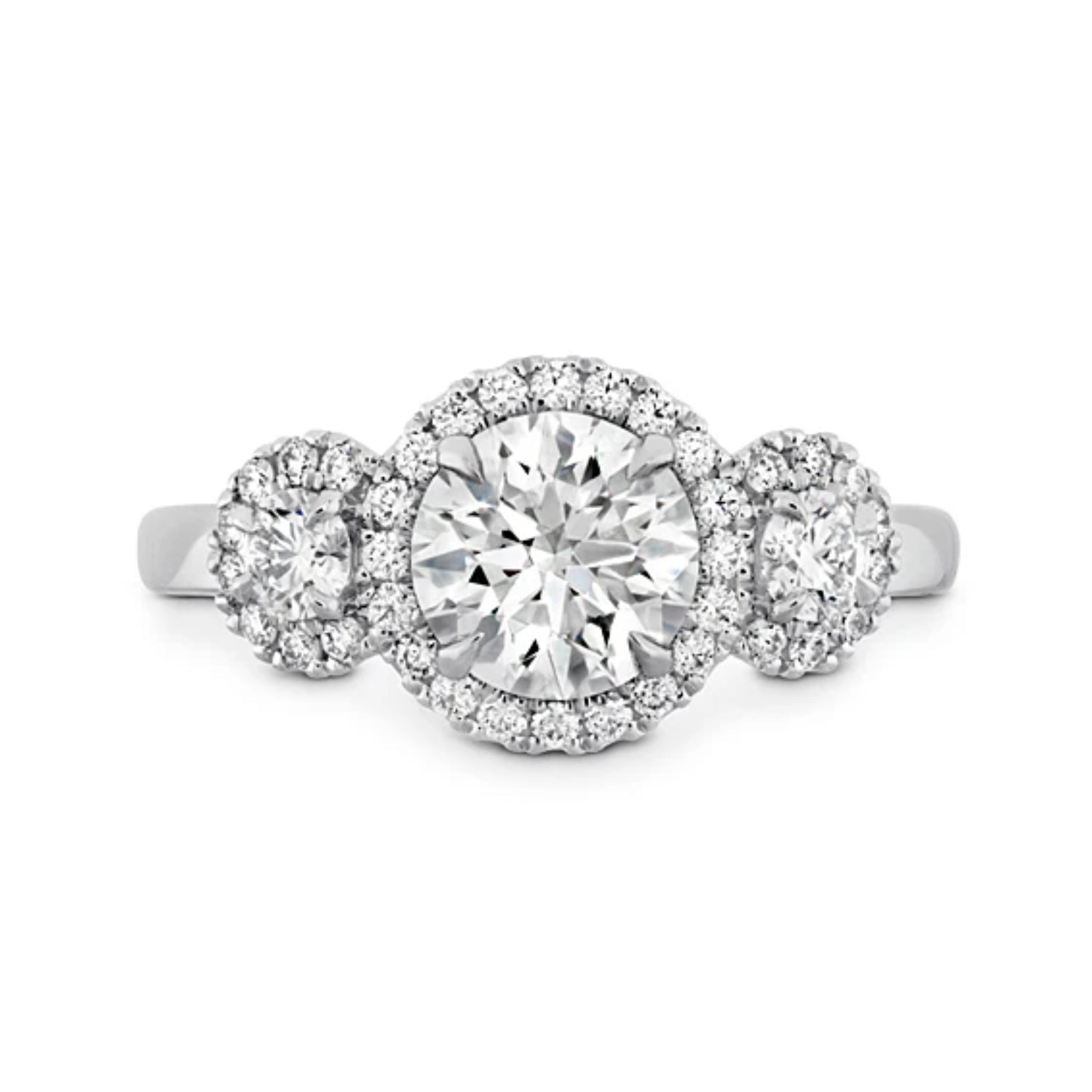 Hearts On Fire Integrity Three Stone Engagement Ring