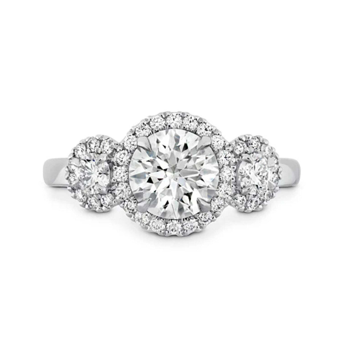 Hearts On Fire Integrity Three Stone Engagement Ring