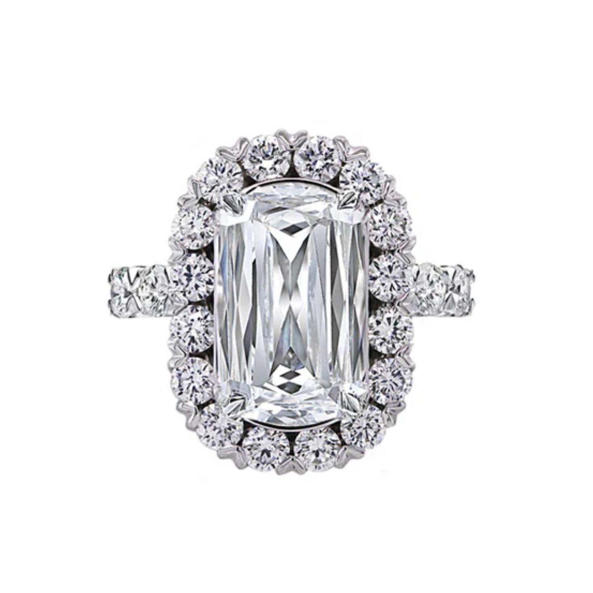 Christopher Designs L'amour Crisscut Engagement Ring