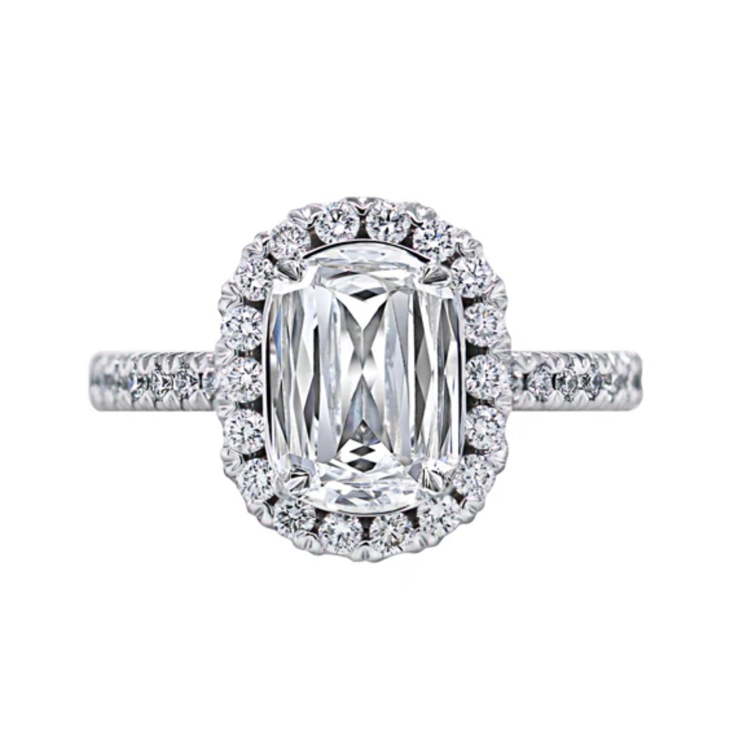 Christopher Designs L'Amour Crisscut Diamond Engagement Ring