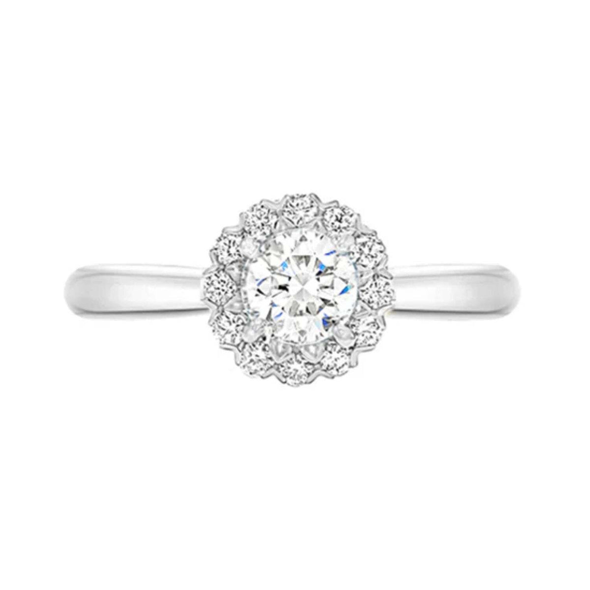 HOWARD Line Eva Round Halo Engagement Ring