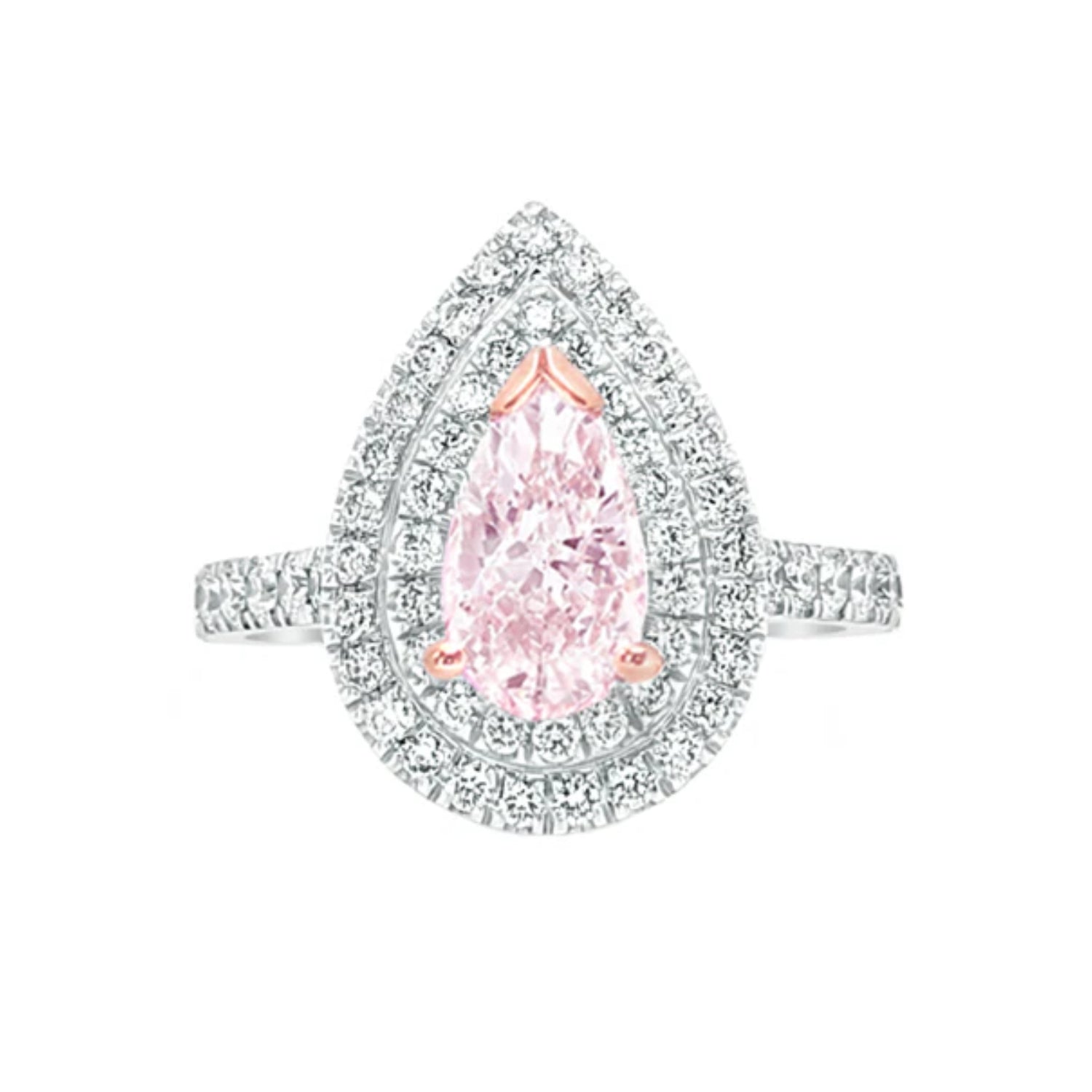 Howard Design Double Halo Diamond Engagement Ring