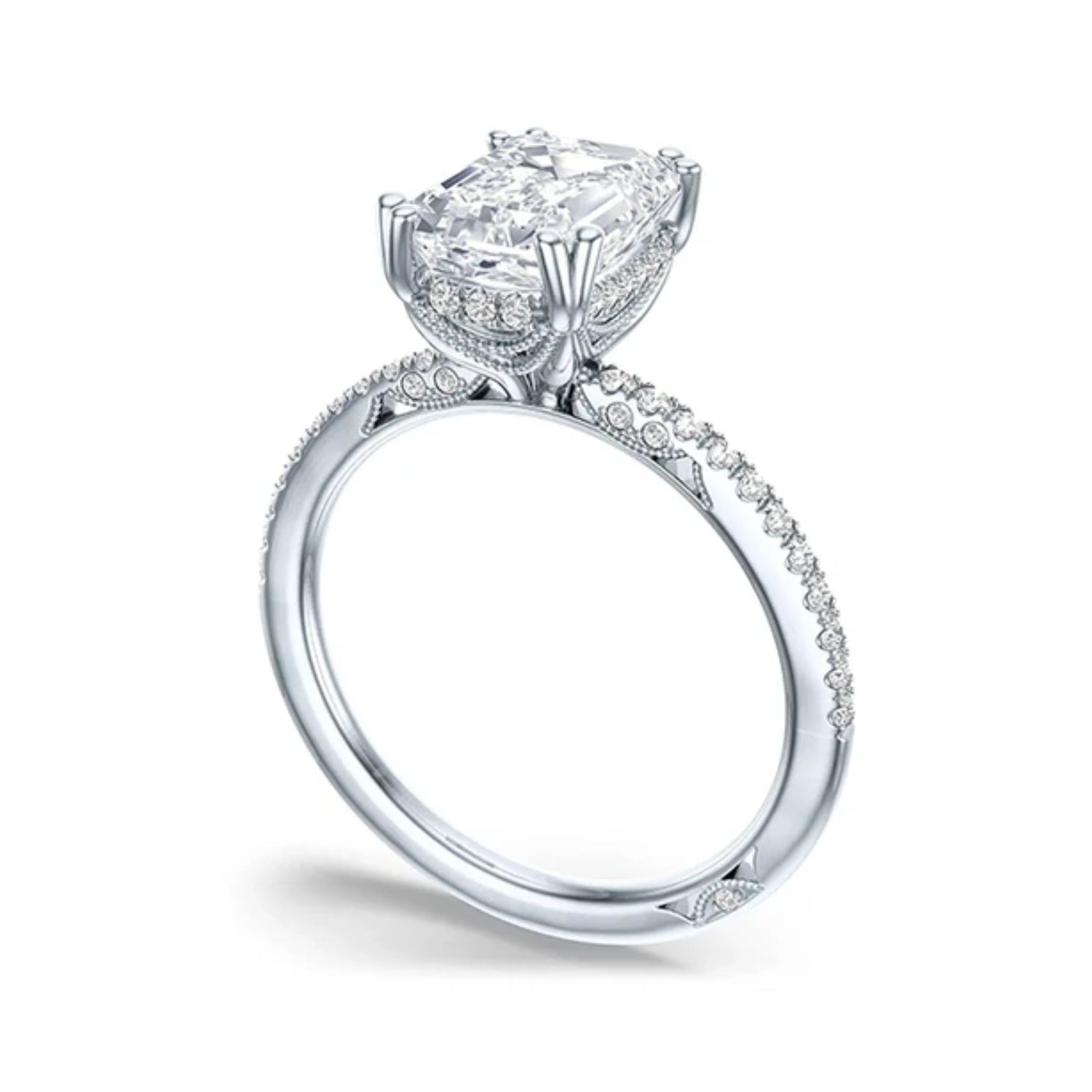 Tacori Emerald Cut Engagement Ring