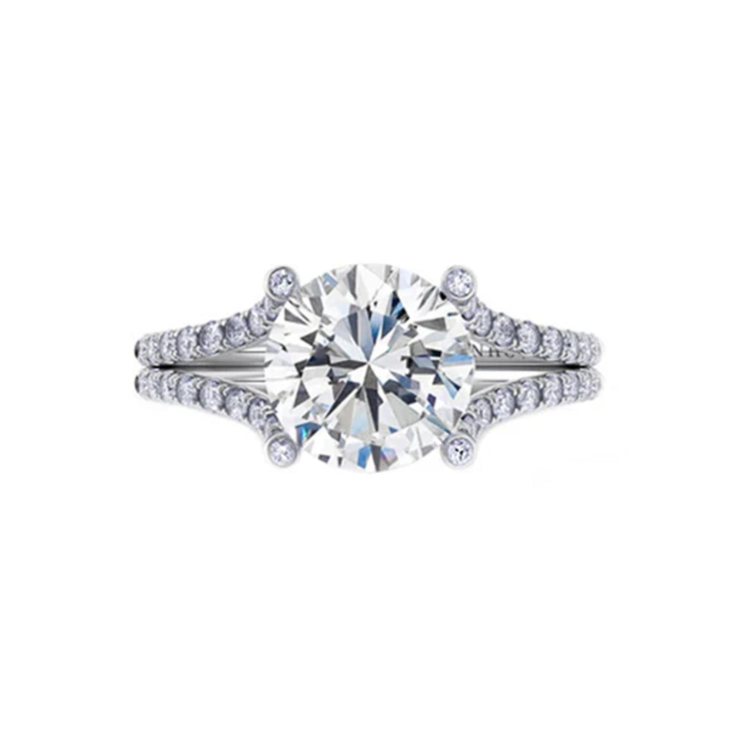 Danhov Meno Split Shank Engagement Ring
