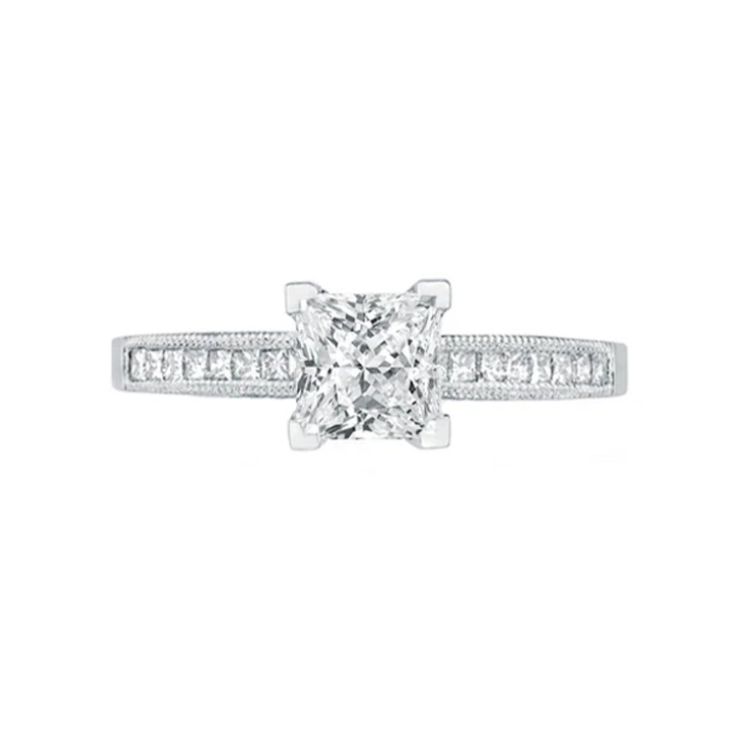 Tacori Princess Channel Set Diamond Engagement Ring