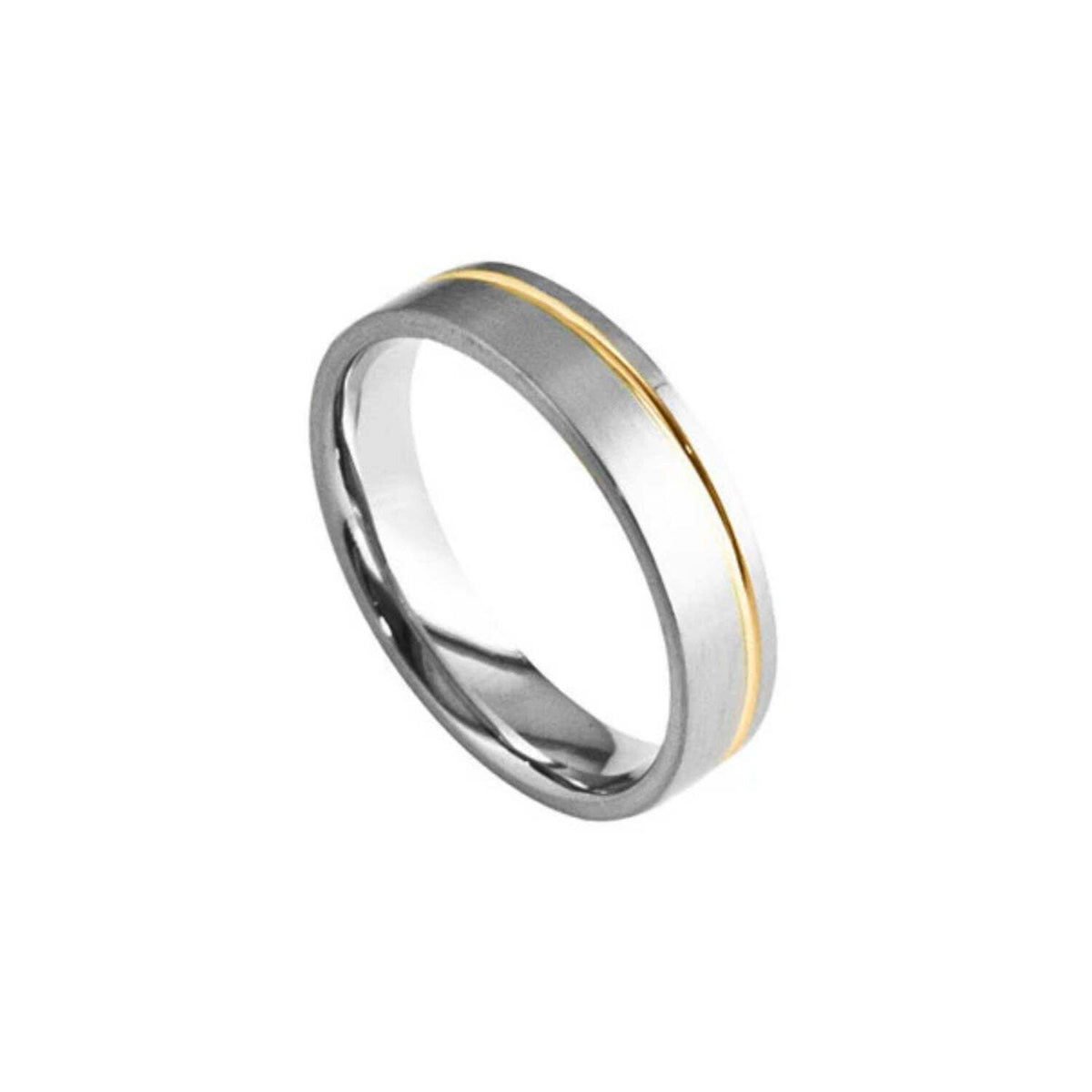 Furrer Jacot Men's Single Groove Wedding Band