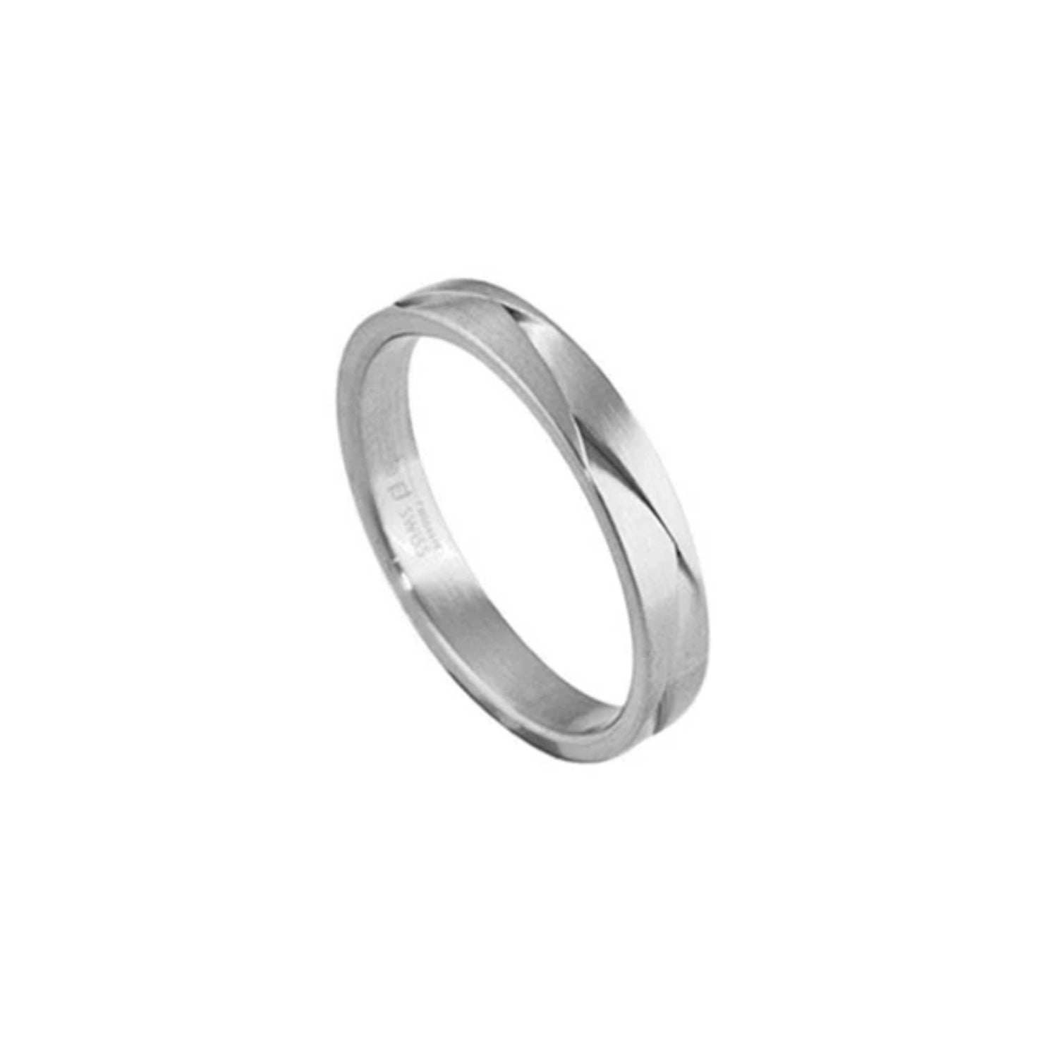 Furrer Jacot Men's Thin Braided Wedding Band