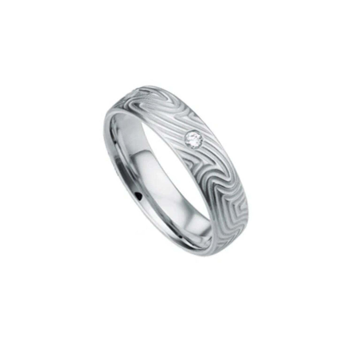 Furrer Jacot Men's Modern Diamond Wedding Band