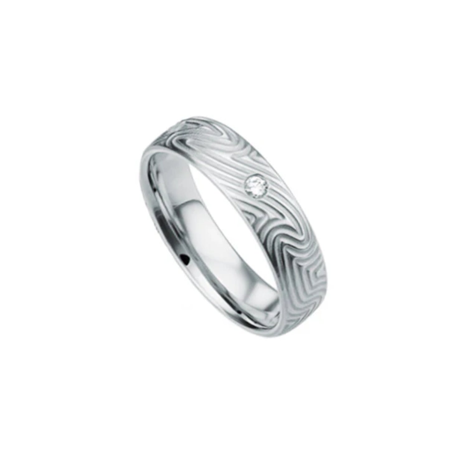 Furrer Jacot Men's Modern Diamond Wedding Band